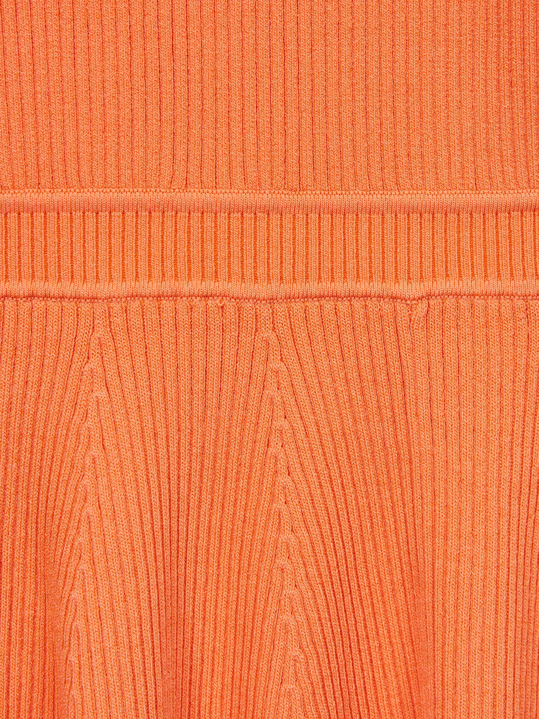 4-9 yrs Knitted Fit and Flare Dress in Orange - Image 7 of 7