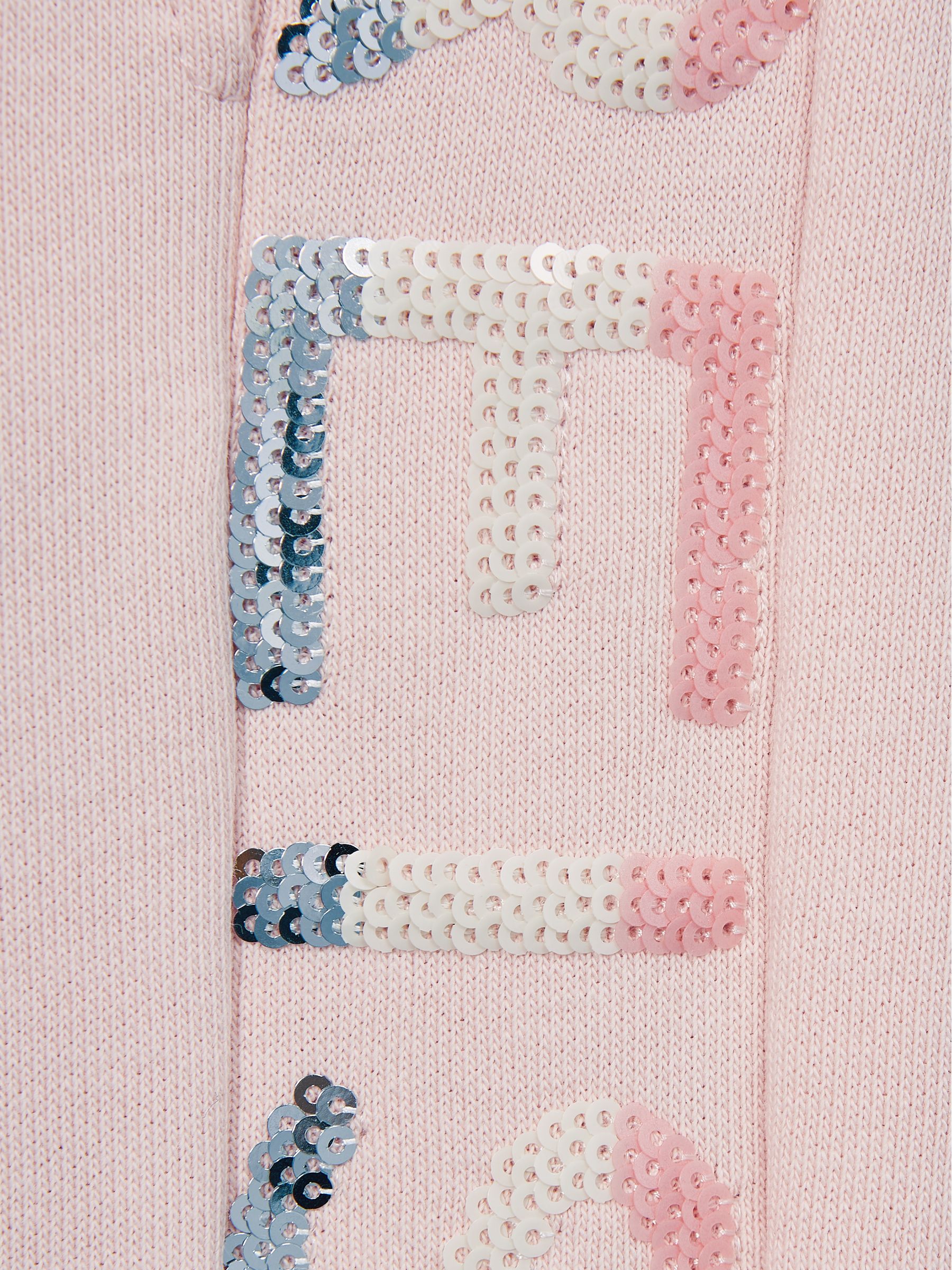 Junior Sequin Joggers in Soft Pink - Image 6 of 6