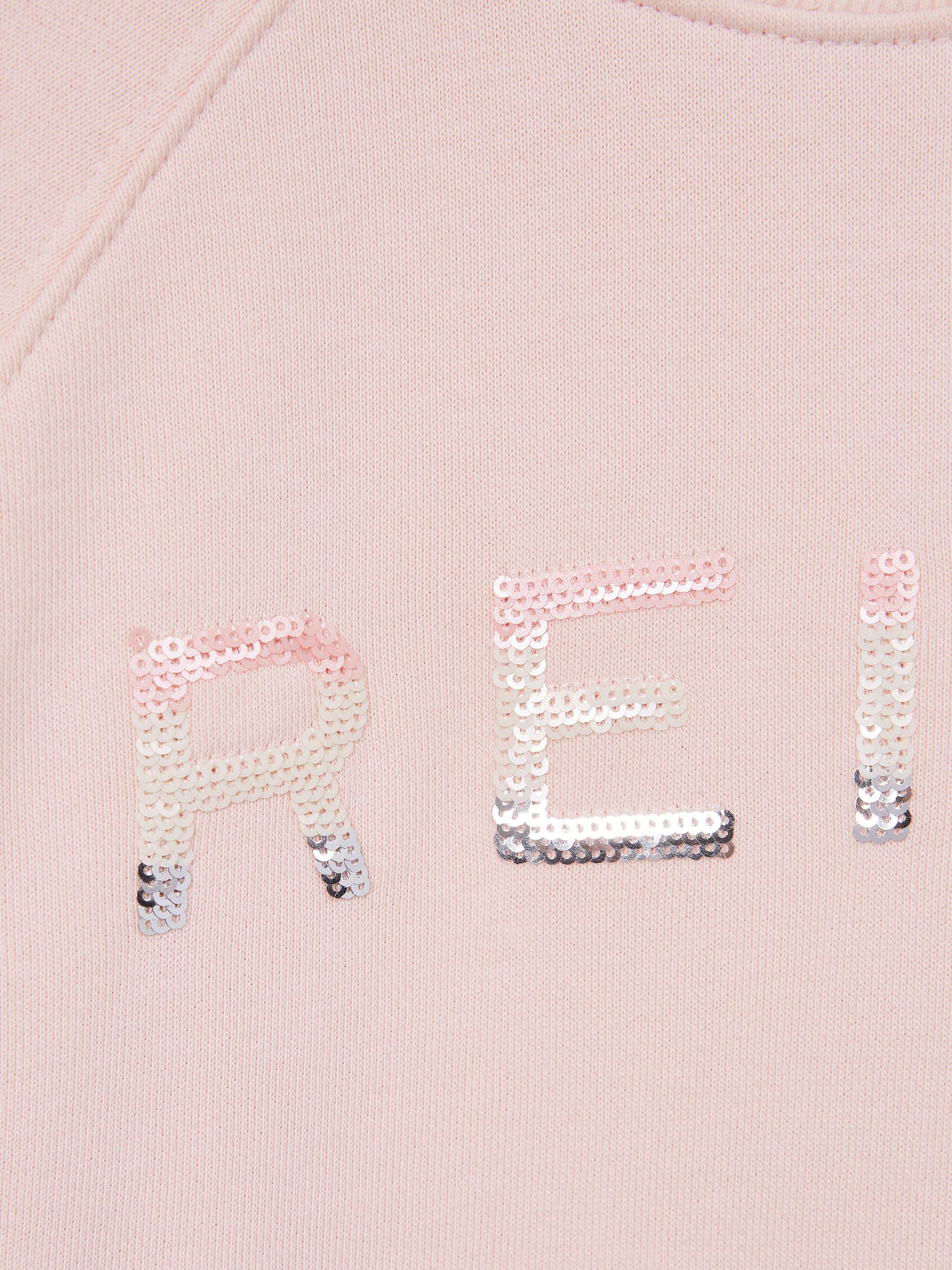 Senior Sequin Crew Neck Jumper in Soft Pink - Image 6 of 6