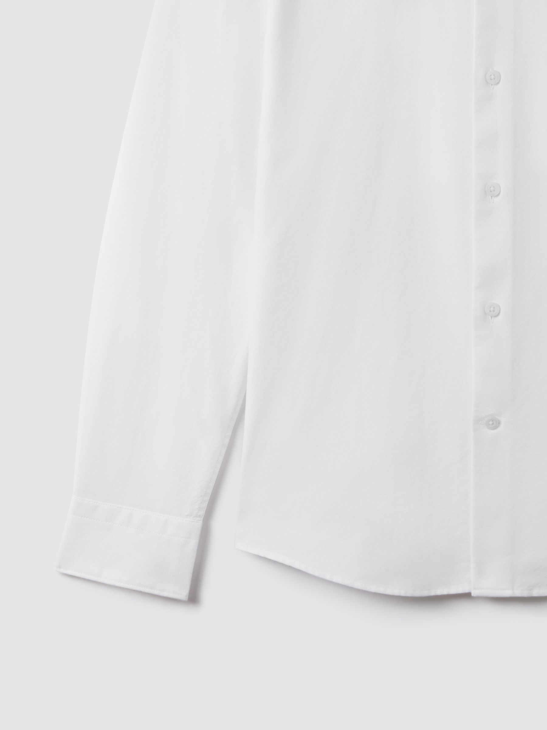 Soft Wash Button Down Oxford Shirt in White - Image 6 of 6