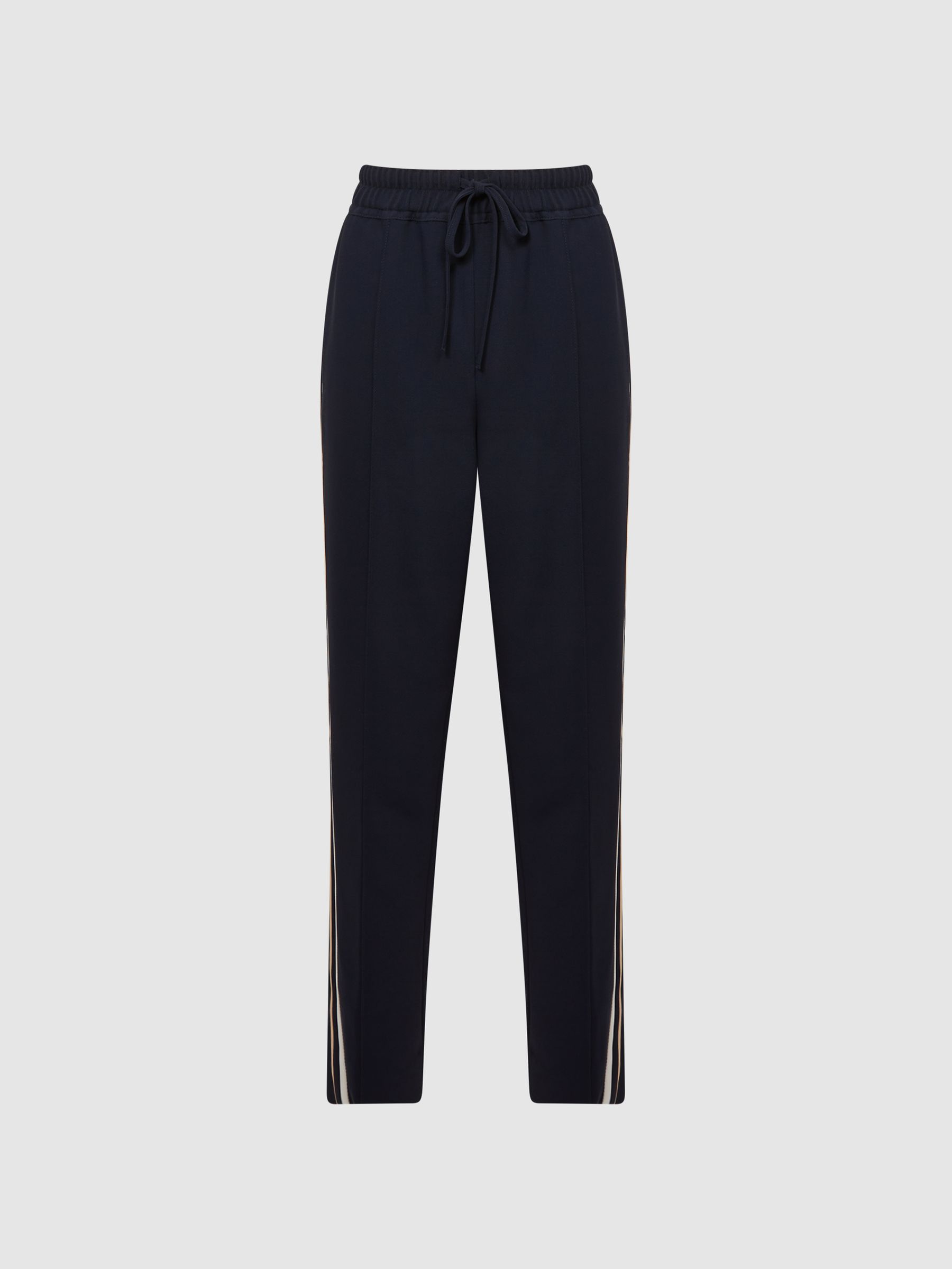 Petite Tapered Leg Pull-on Trousers in Navy - Image 2 of 14