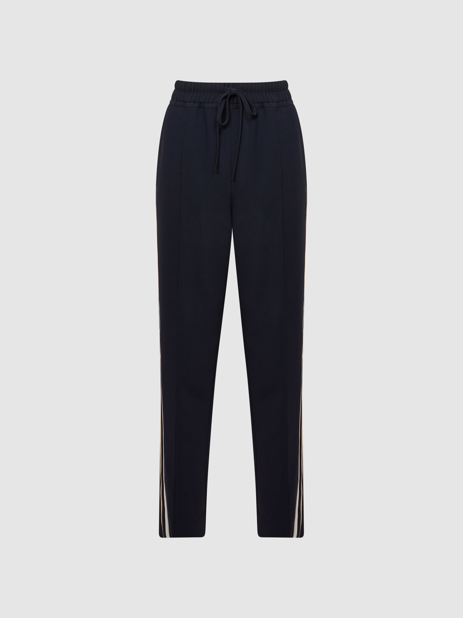 Petite Tapered Leg Pull-on Trousers in Navy - Image 8 of 14