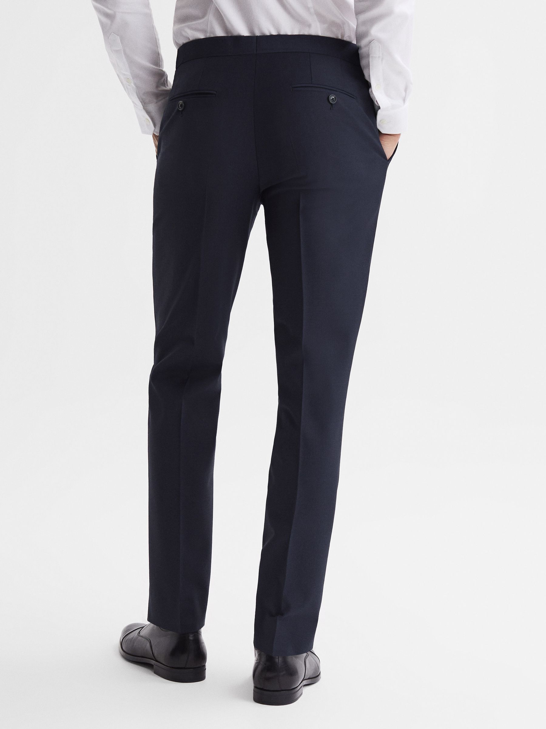 Modern Fit Travel Trousers in Navy - Image 5 of 6
