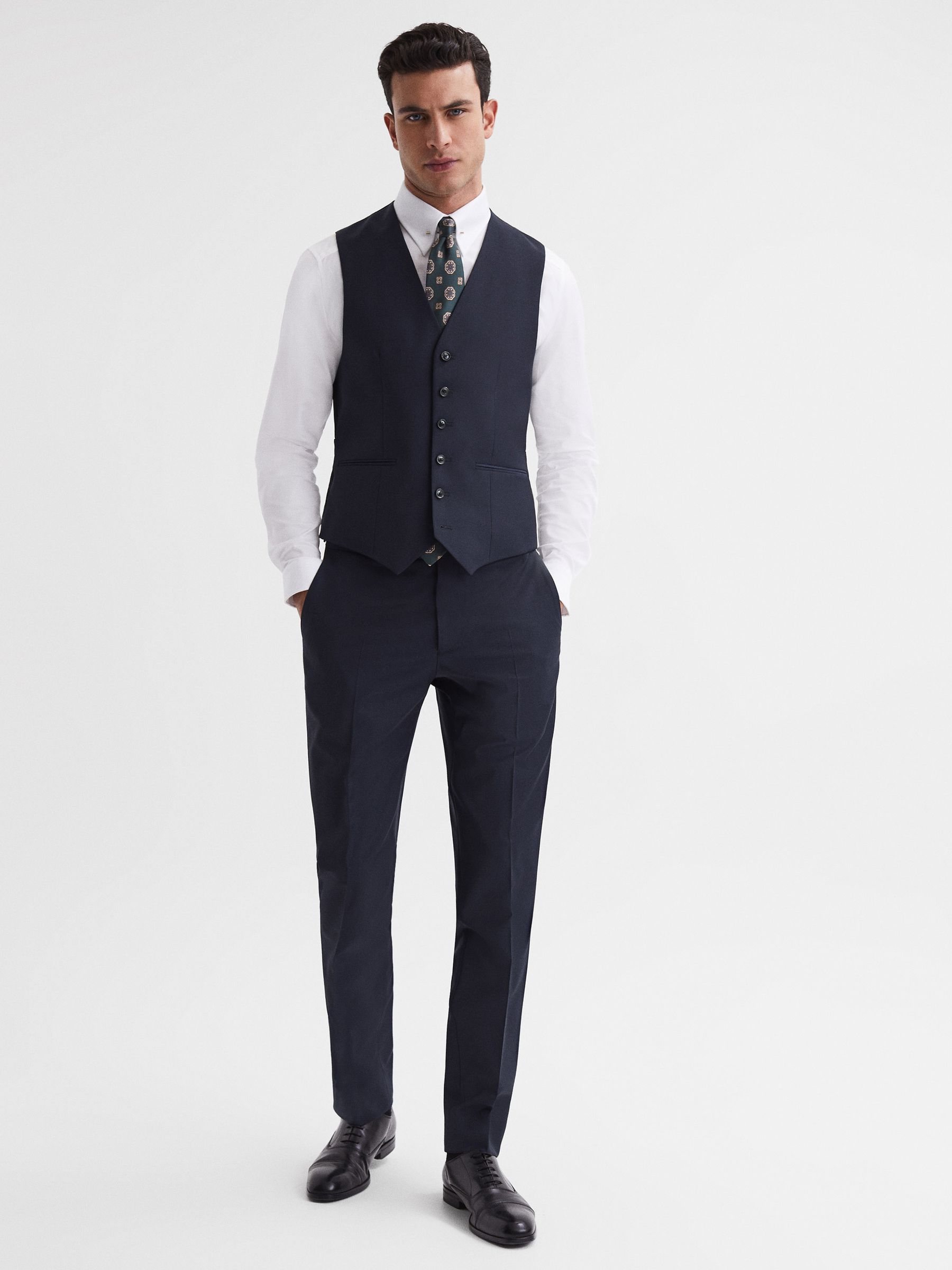 Modern Fit Travel Trousers in Navy - Image 6 of 6