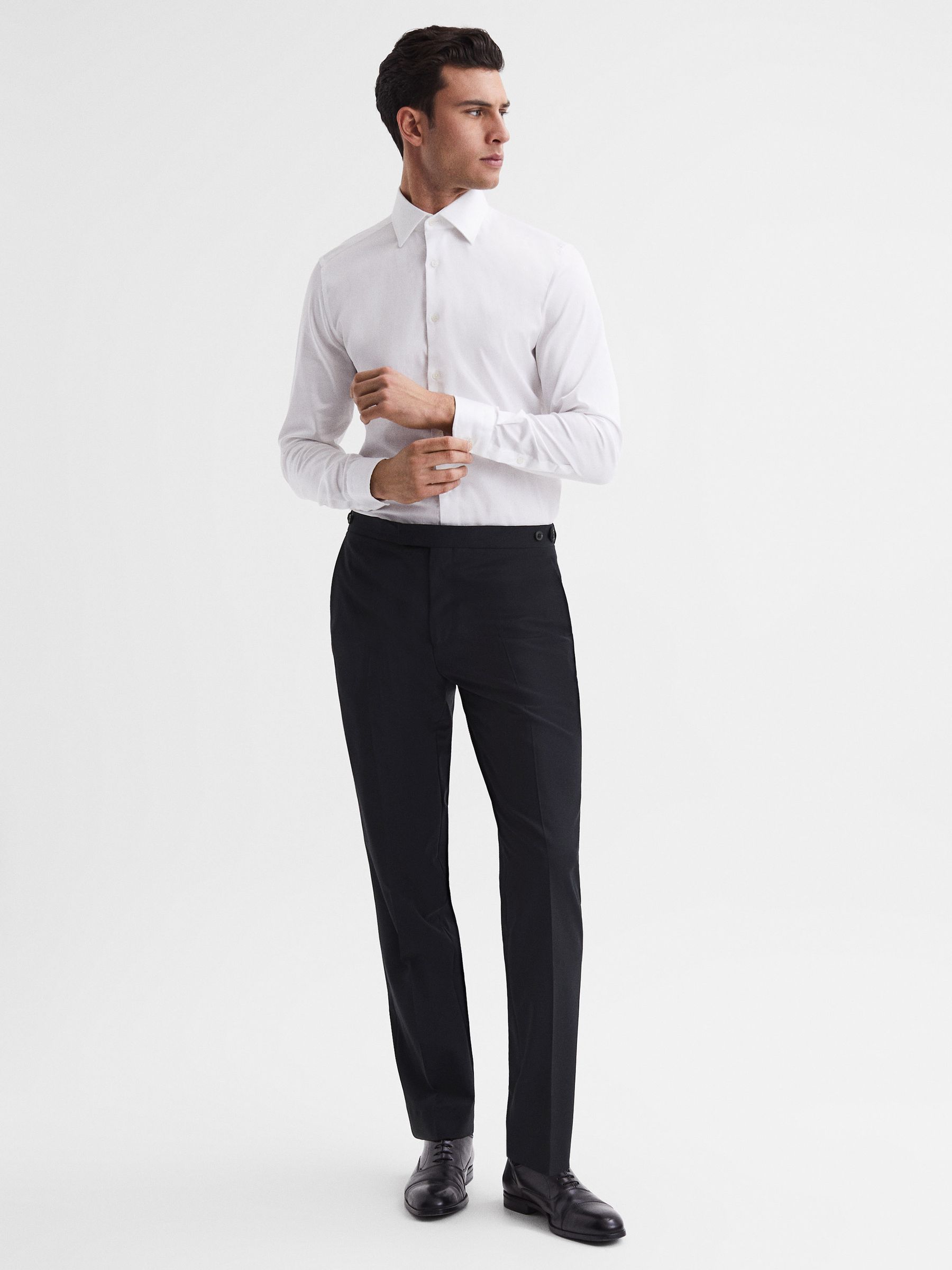 Modern Fit Travel Trousers in Black - Image 3 of 6