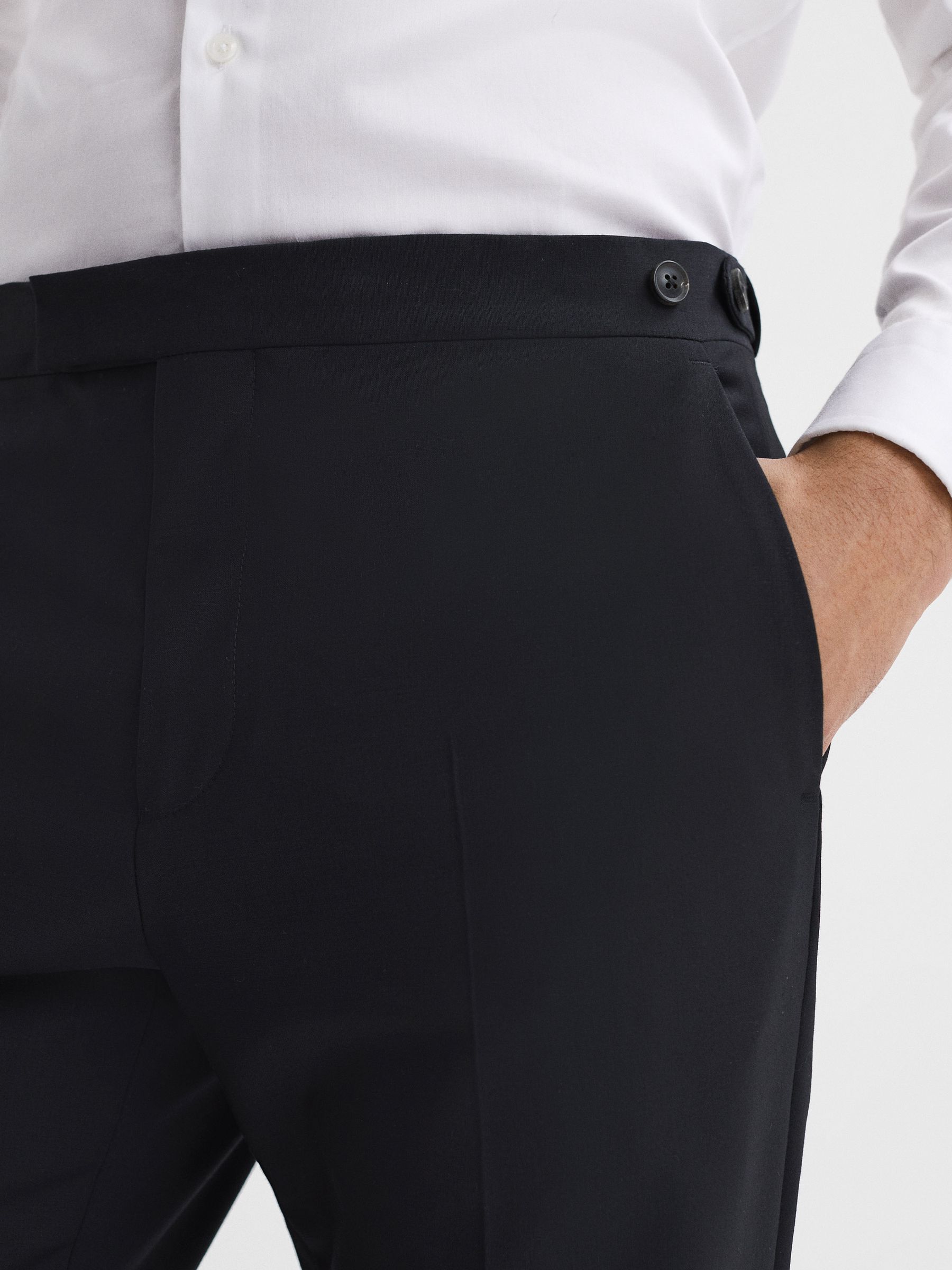 Modern Fit Travel Trousers in Black - Image 4 of 6