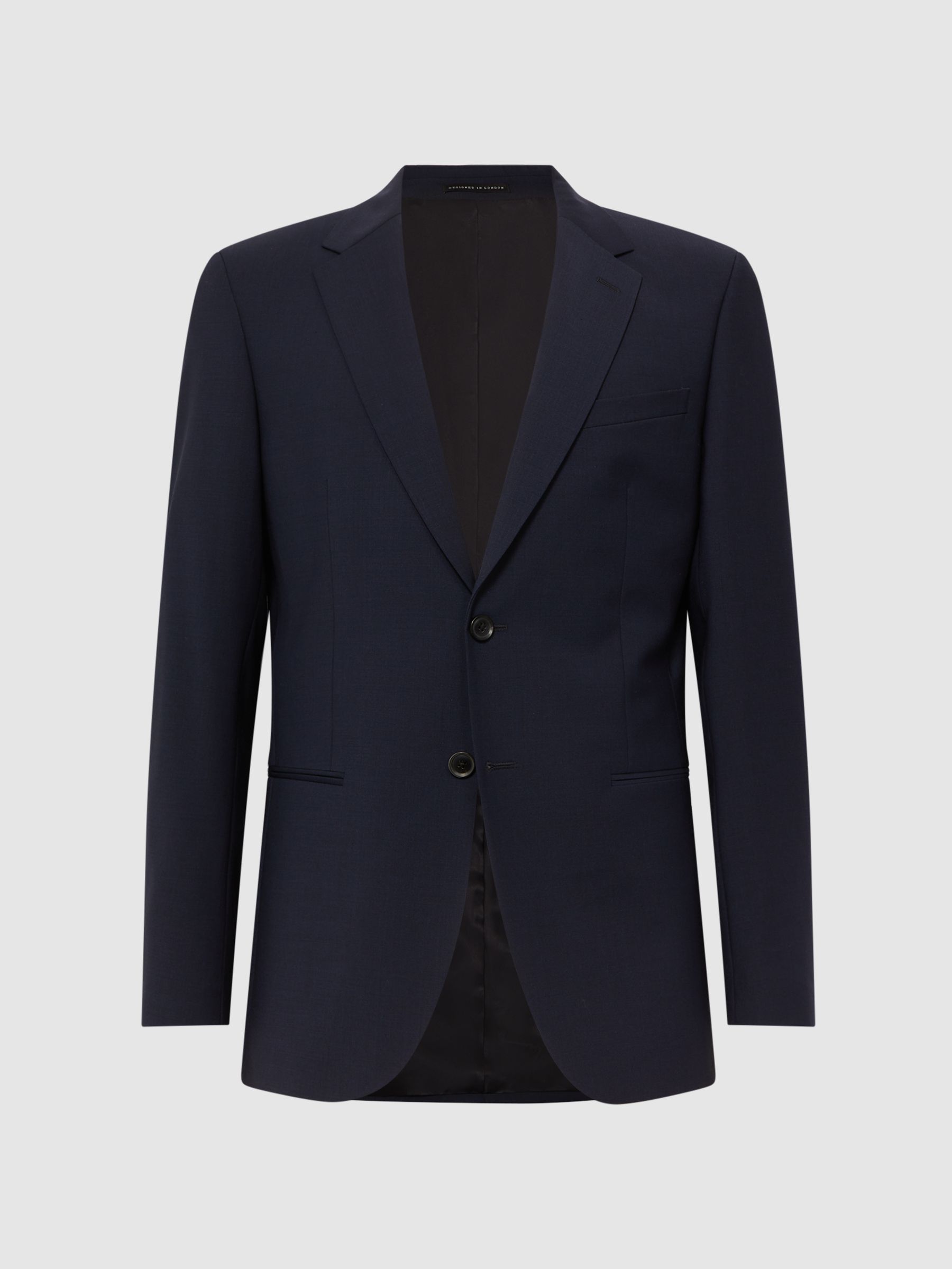 Modern Fit Travel Blazer in Navy - Image 2 of 5