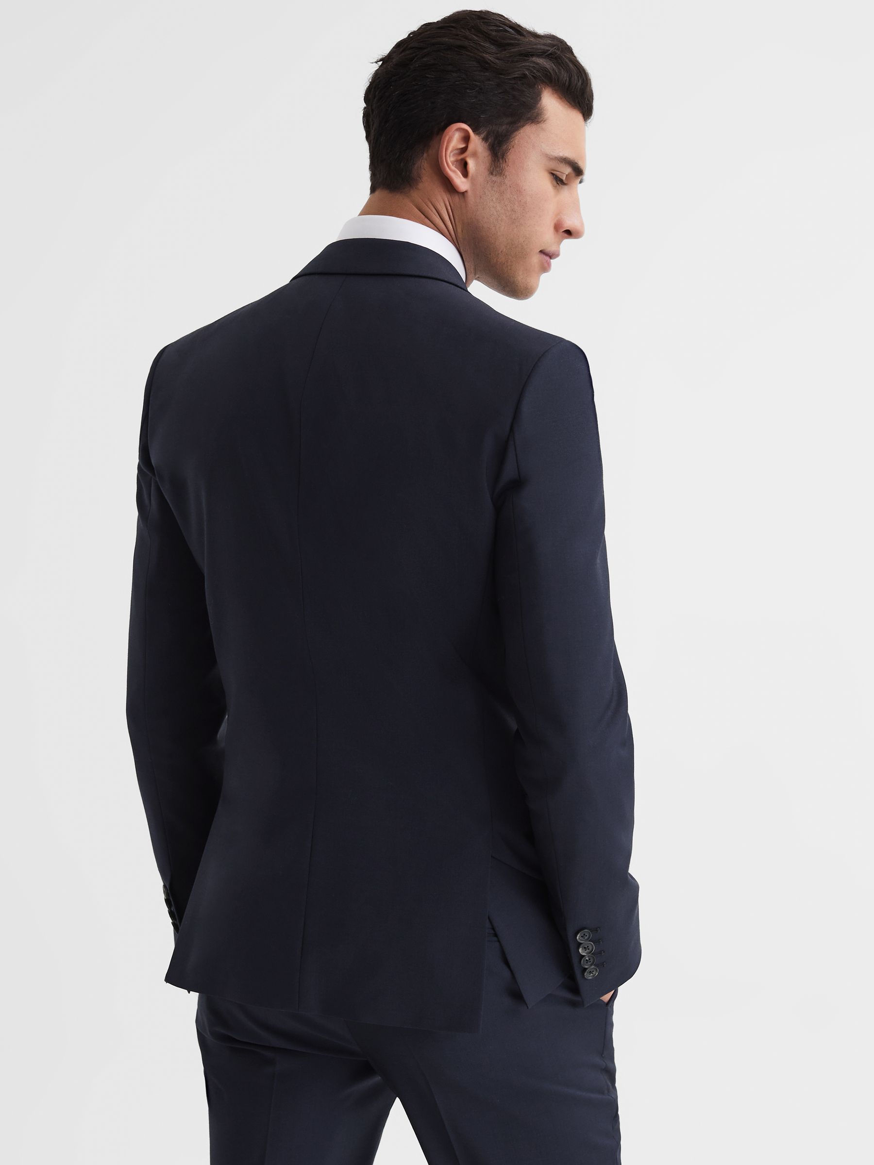Modern Fit Travel Blazer in Navy - Image 5 of 5