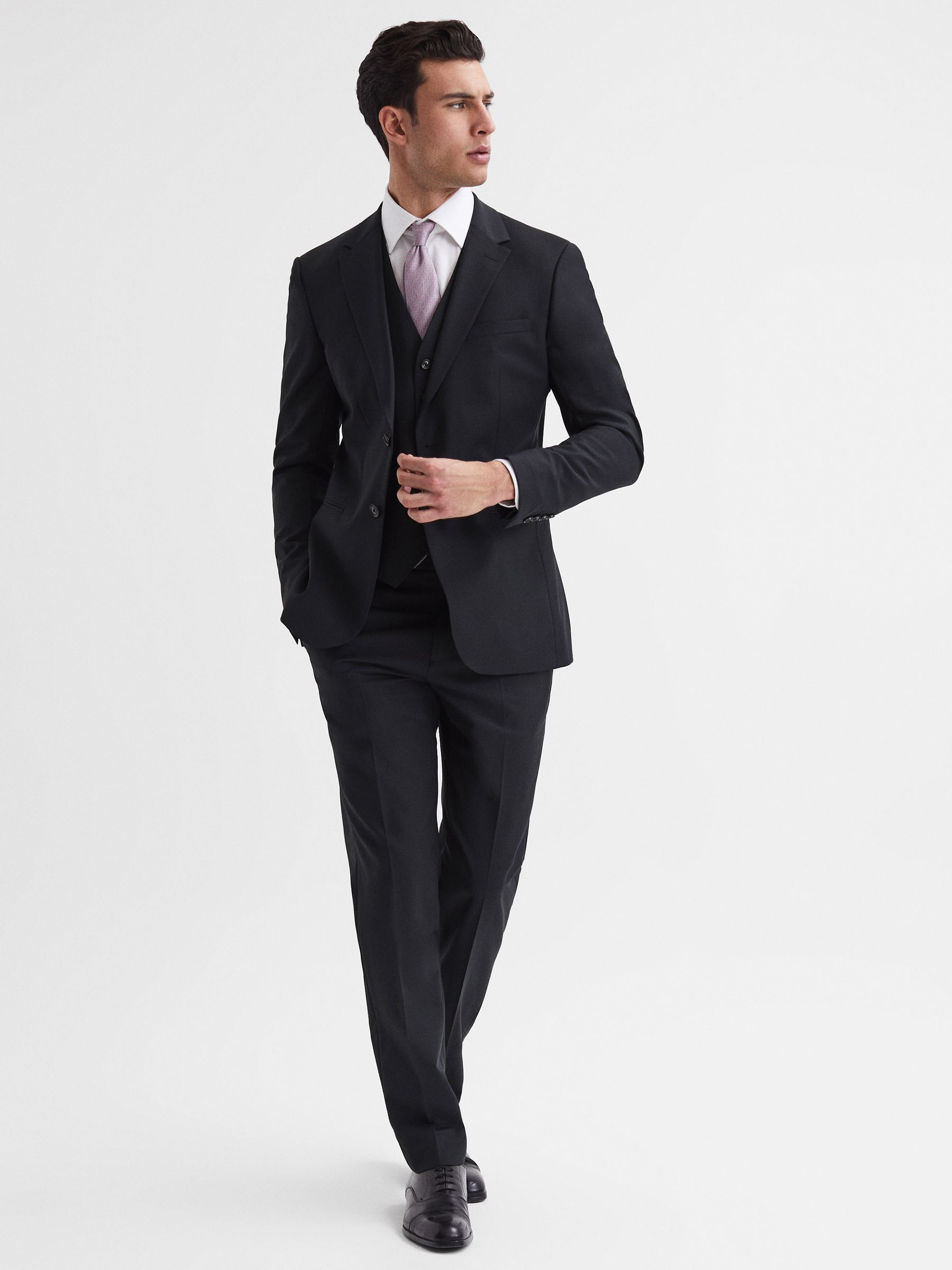 Modern Fit Travel Blazer in Black - Image 3 of 7