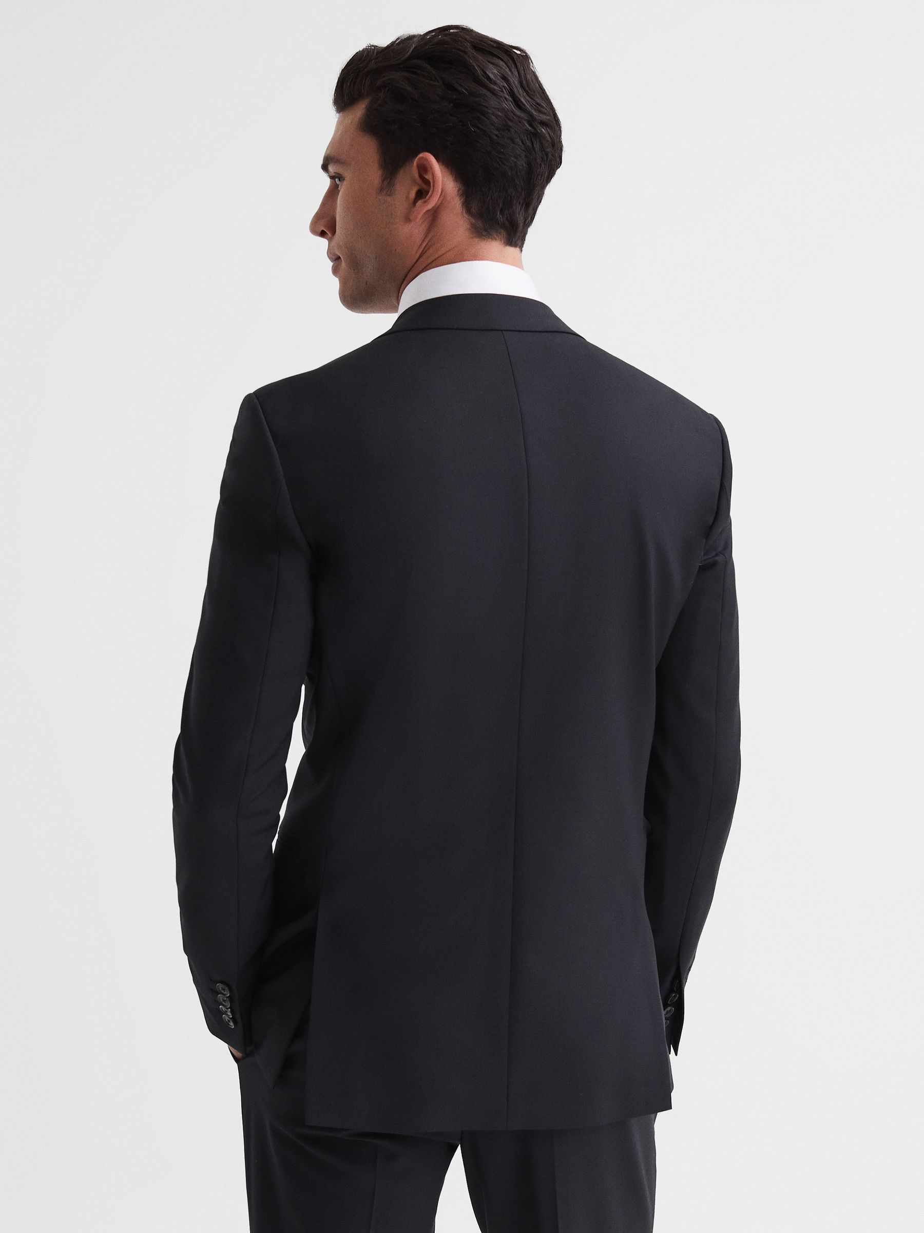 Modern Fit Travel Blazer in Black - Image 5 of 7