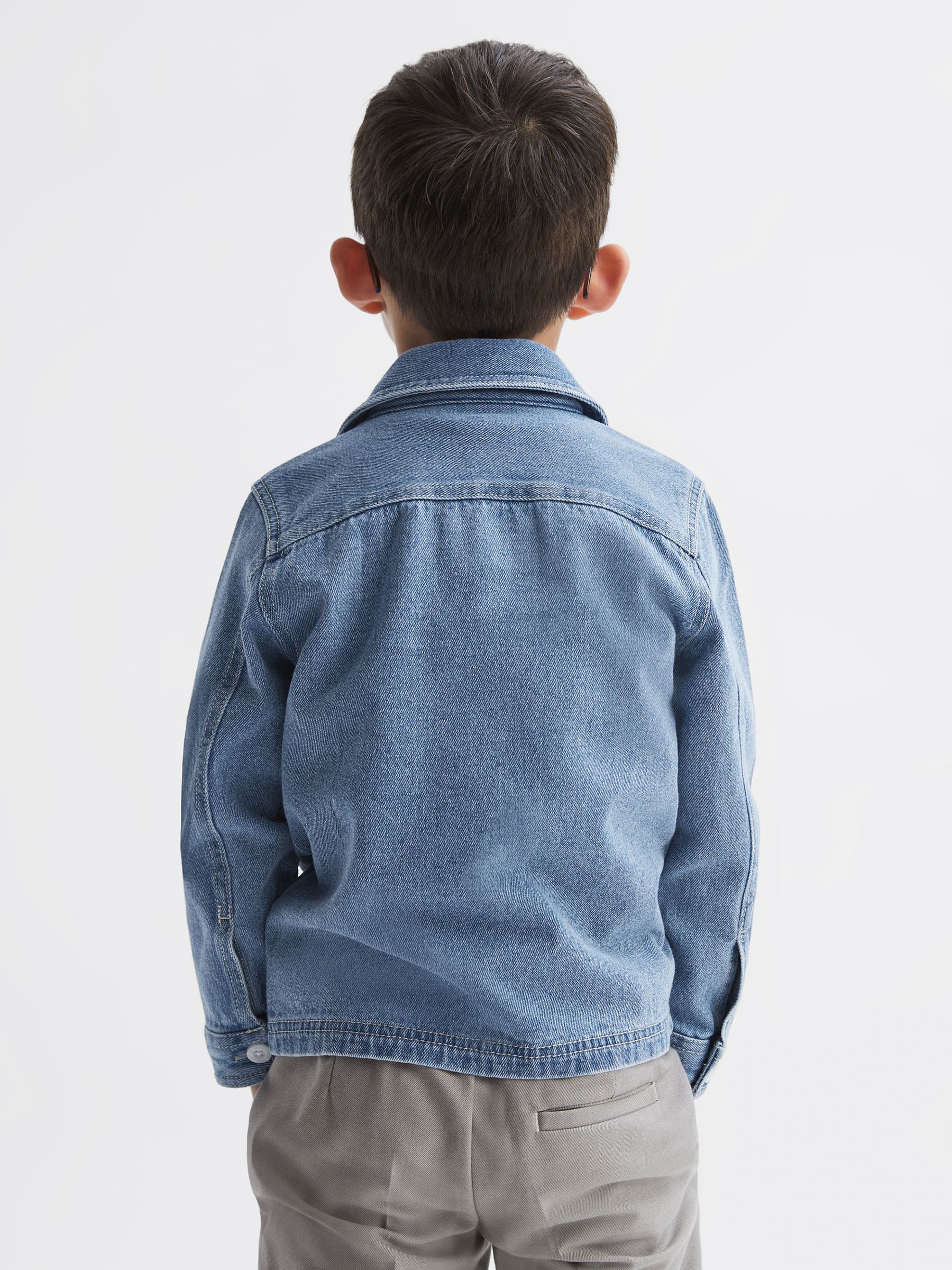 9-12 yrs Denim Jacket in Light Blue - Image 5 of 7