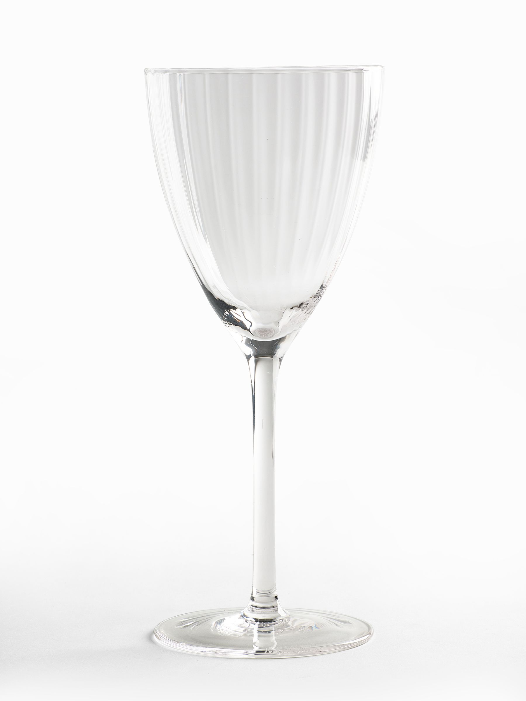 Jasper Conran London Set of 4 Clear Fluted Wine Glasses - Image 4 of 4