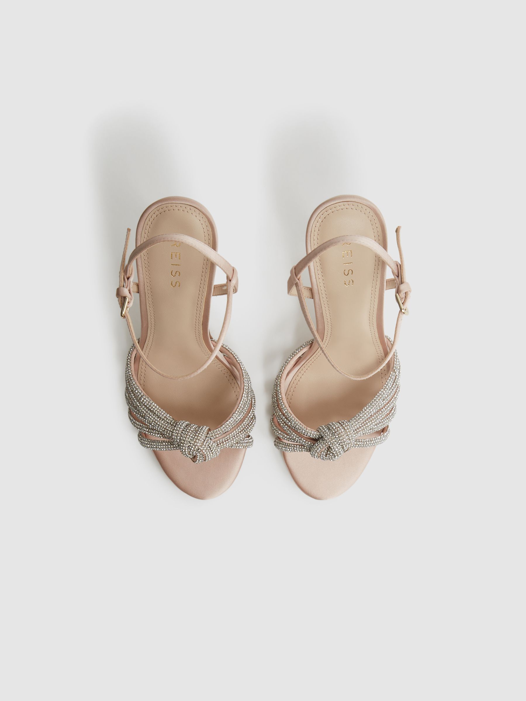 Nude sandalen met hak - Afbeelding 3 van 6