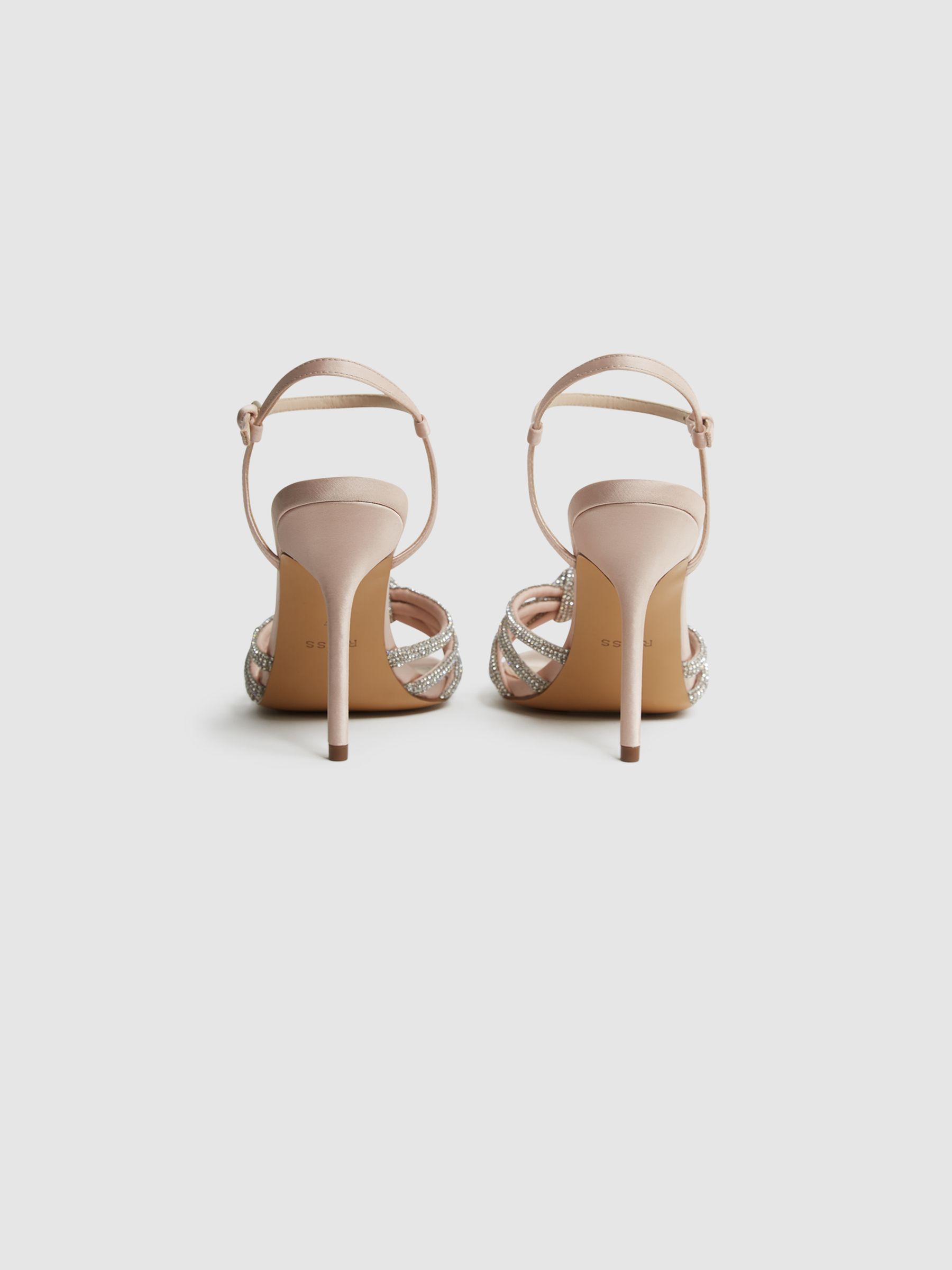 Nude sandalen met hak - Afbeelding 4 van 6