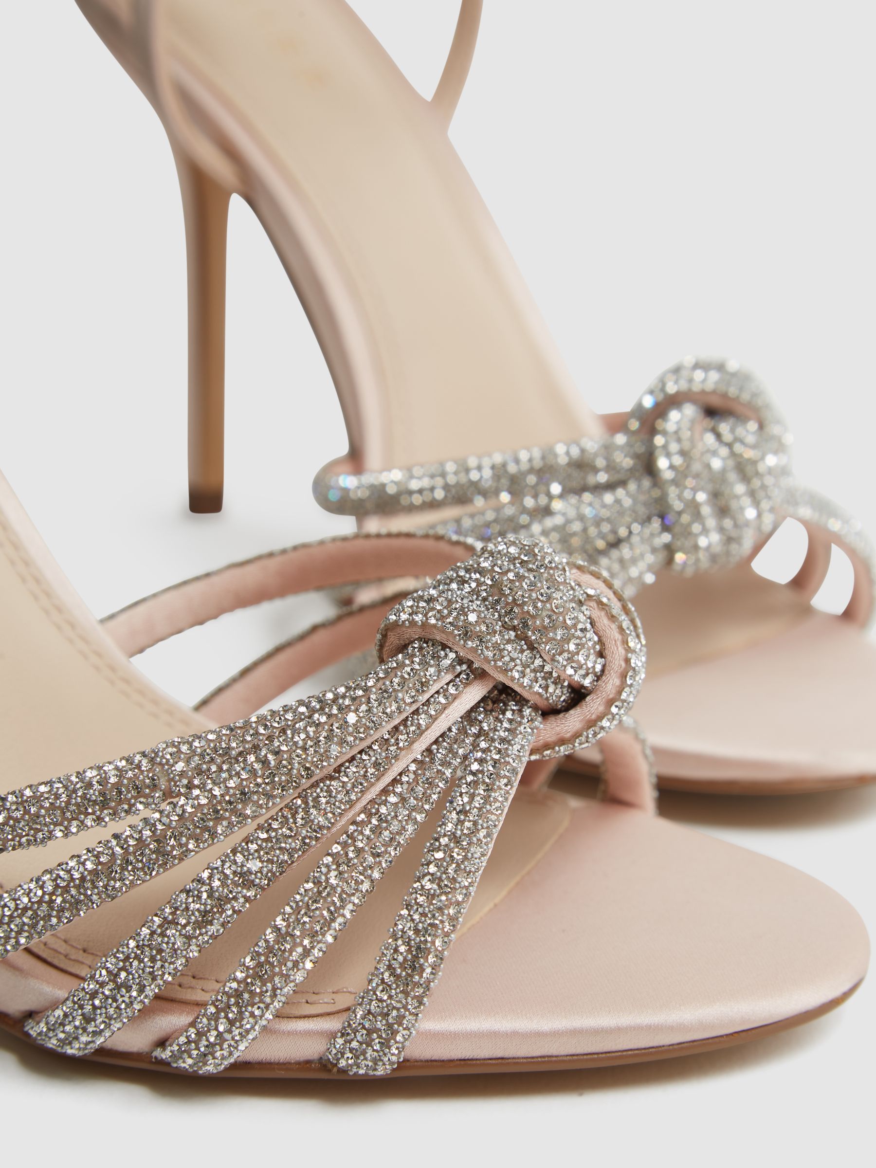 Nude sandalen met hak - Afbeelding 5 van 6