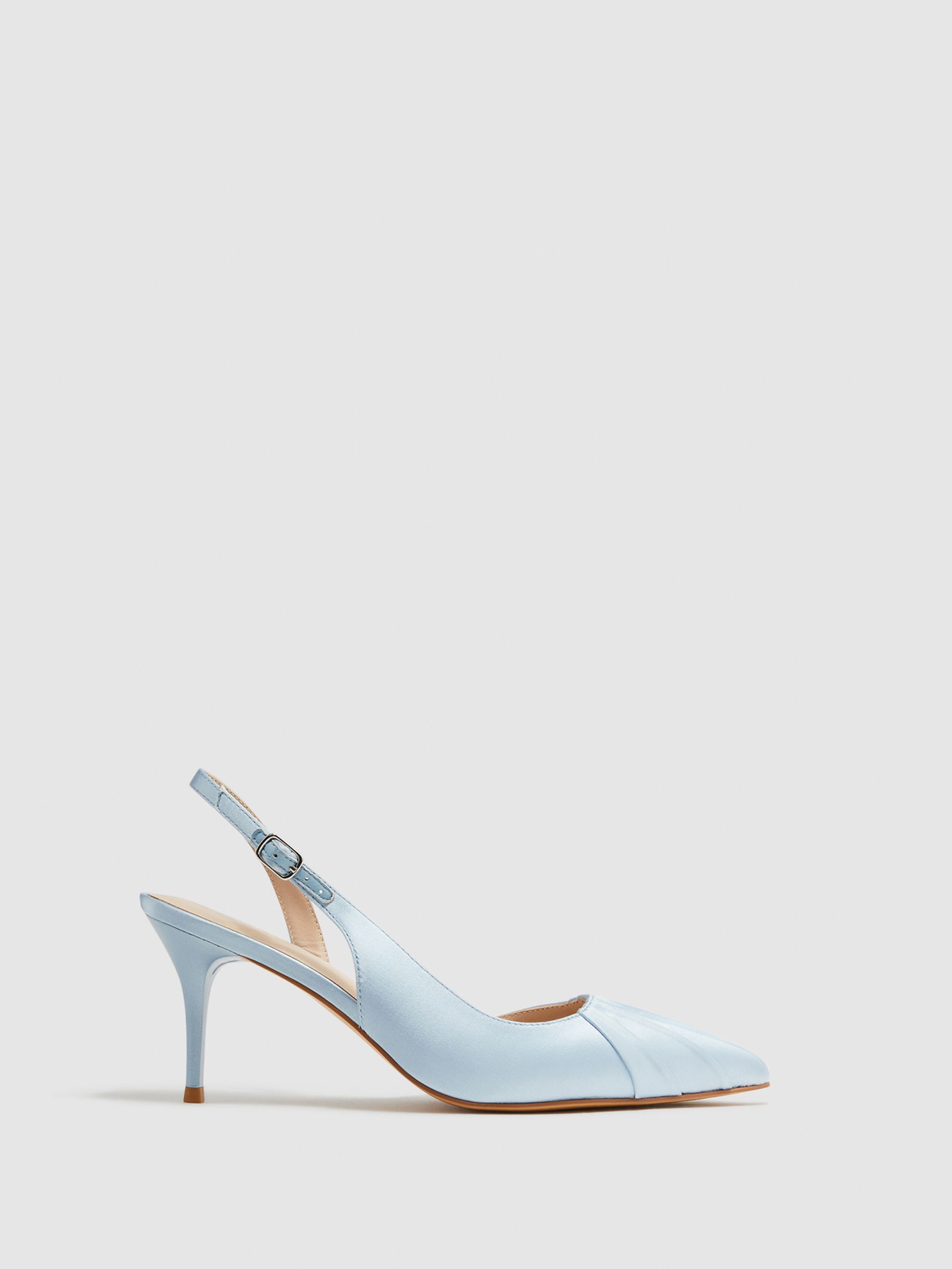 Pointed Court Shoes in Blue - Image 1 of 6
