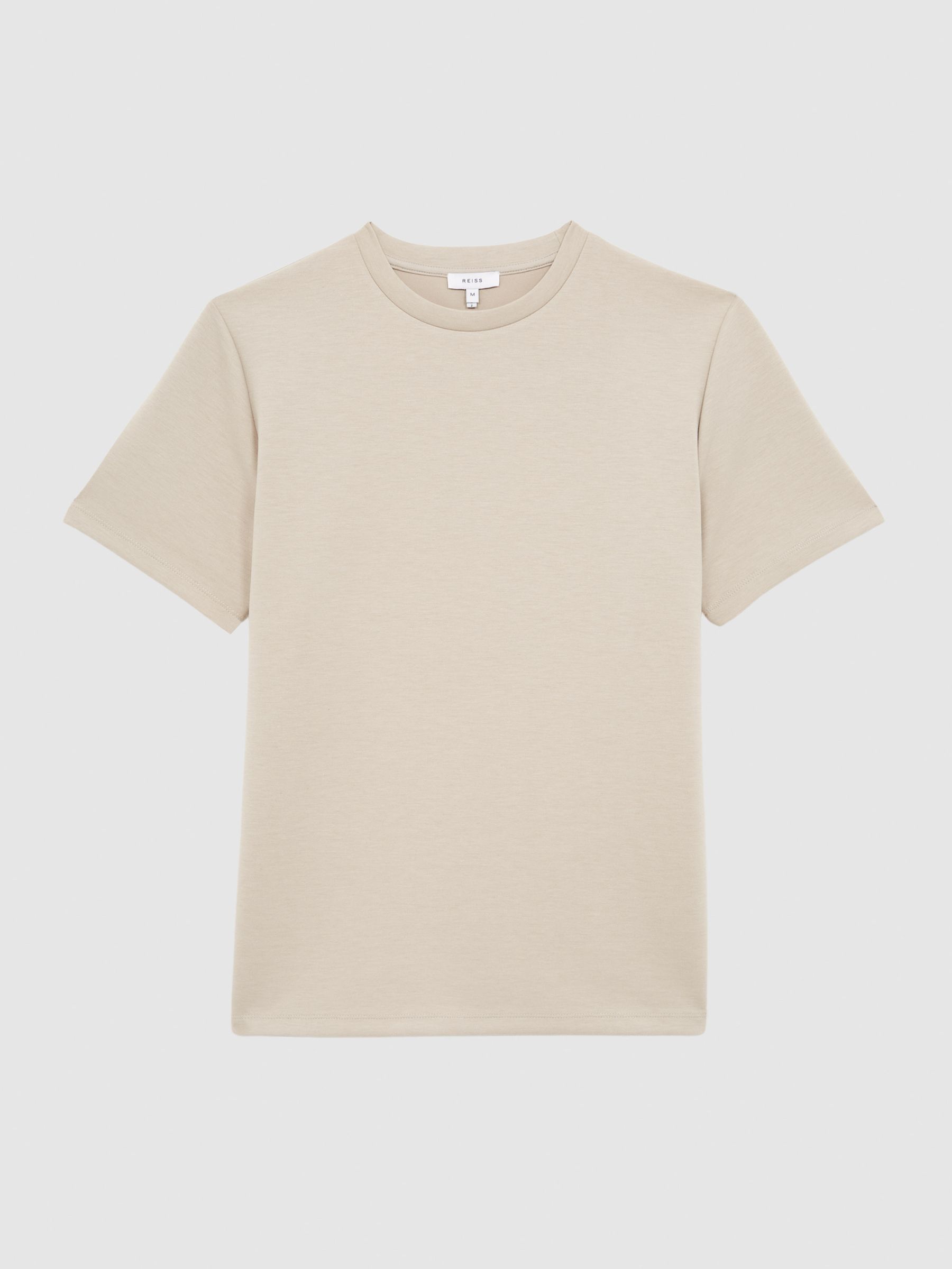 Regular Fit Crew Neck T-shirt in Oatmeal - Image 2 of 6