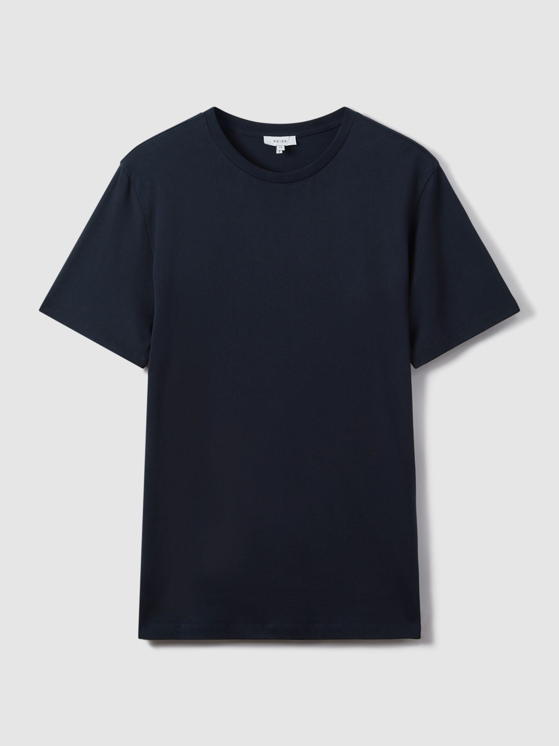 Crew Neck T-Shirt in Navy - Image 2 of 6