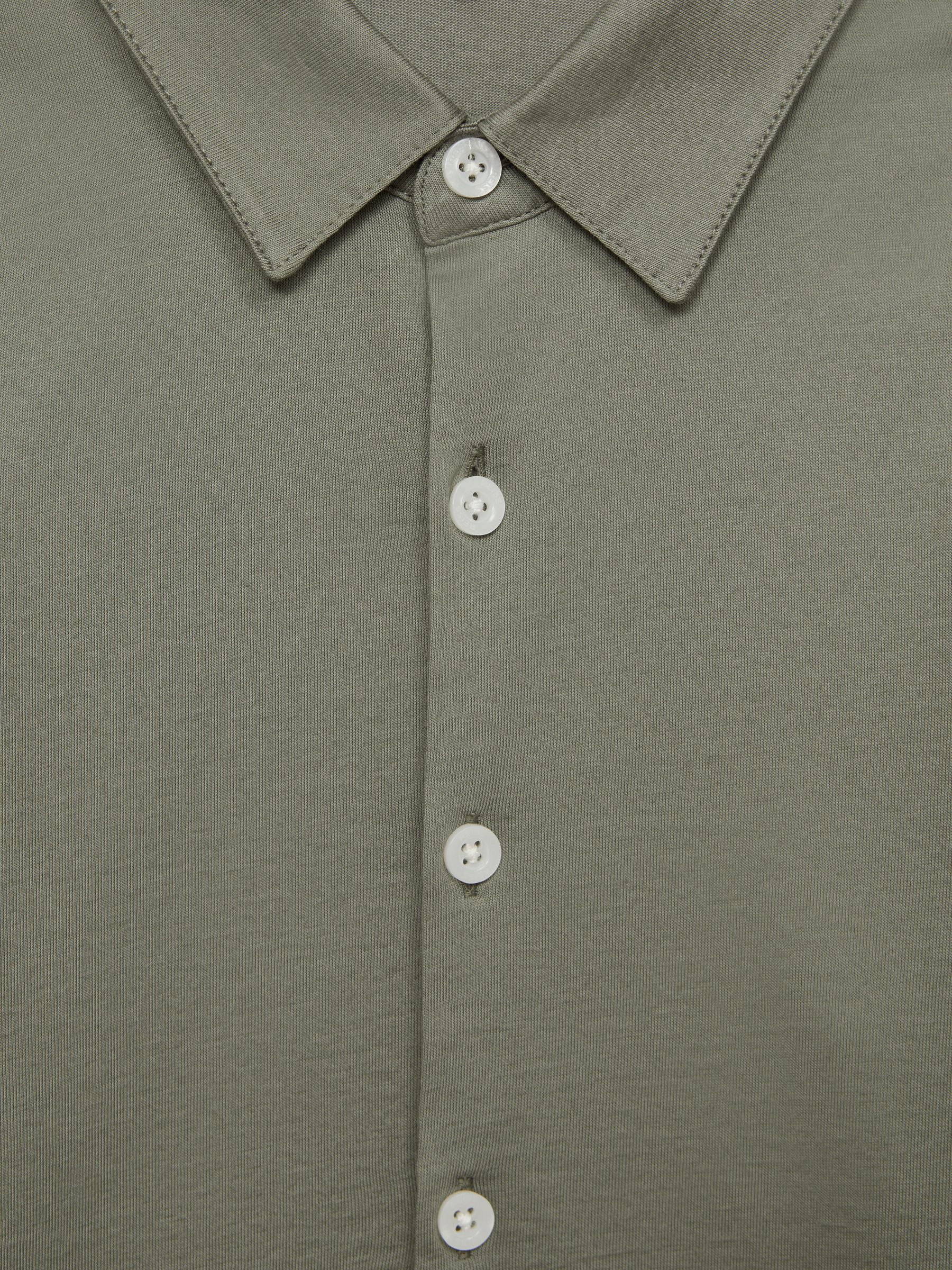 9-13 yrs Cotton Button Through Shirt in Sage - Image 7 of 7