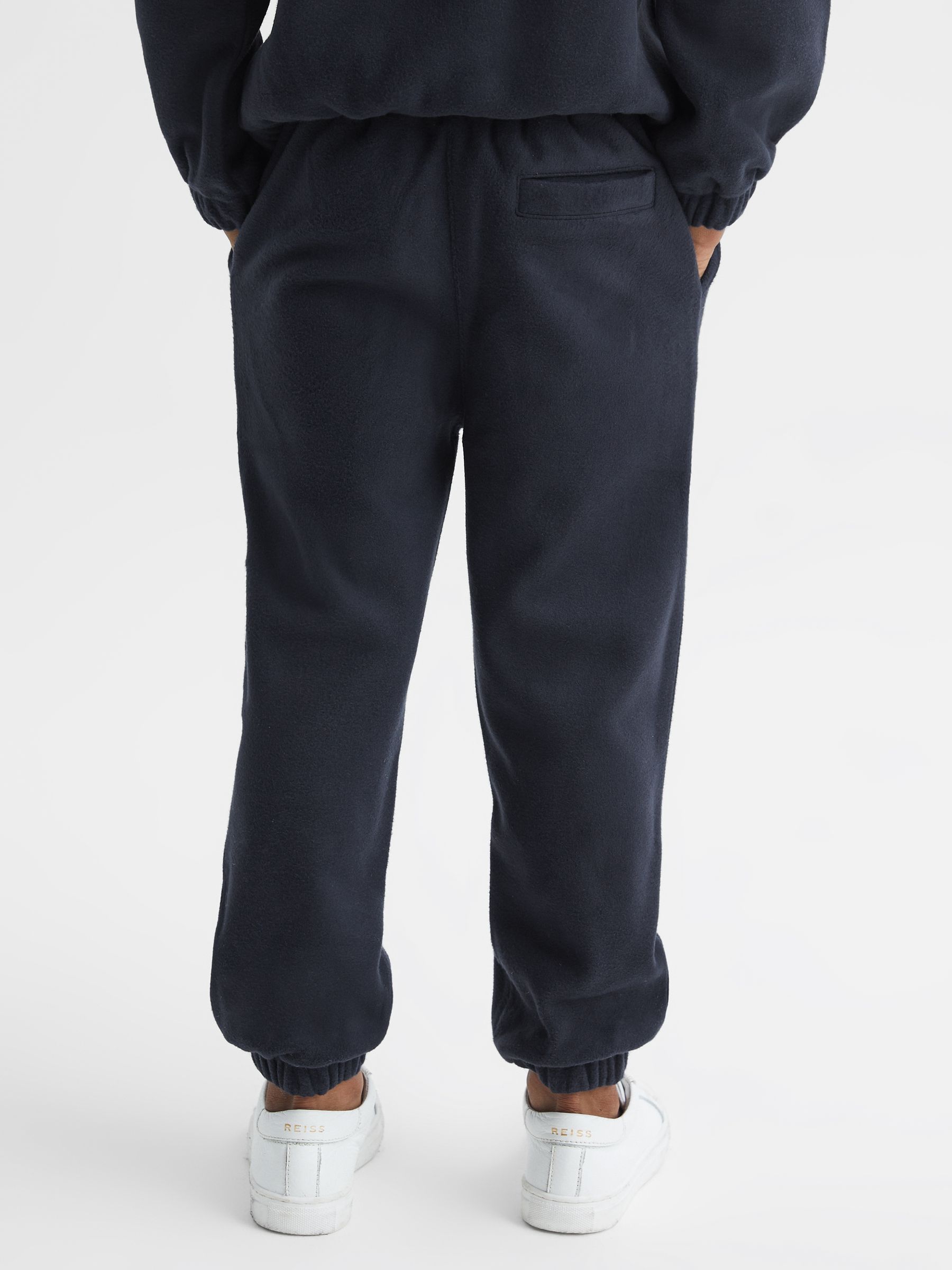 Senior Micro Fleece Joggers in Navy - Image 5 of 6