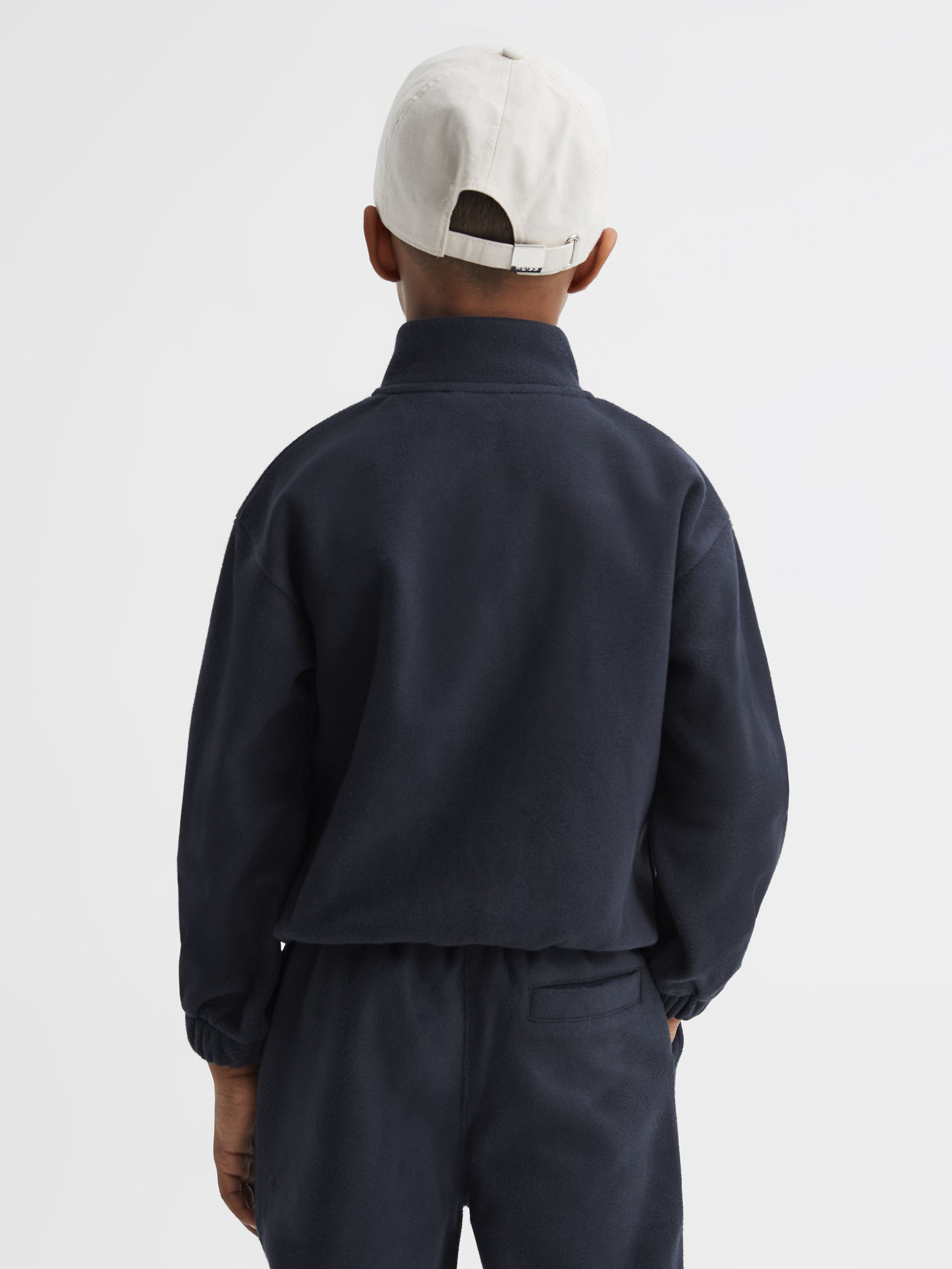 9-12 yrs Micro Fleece Half Zip Jumper in Navy - Image 5 of 6