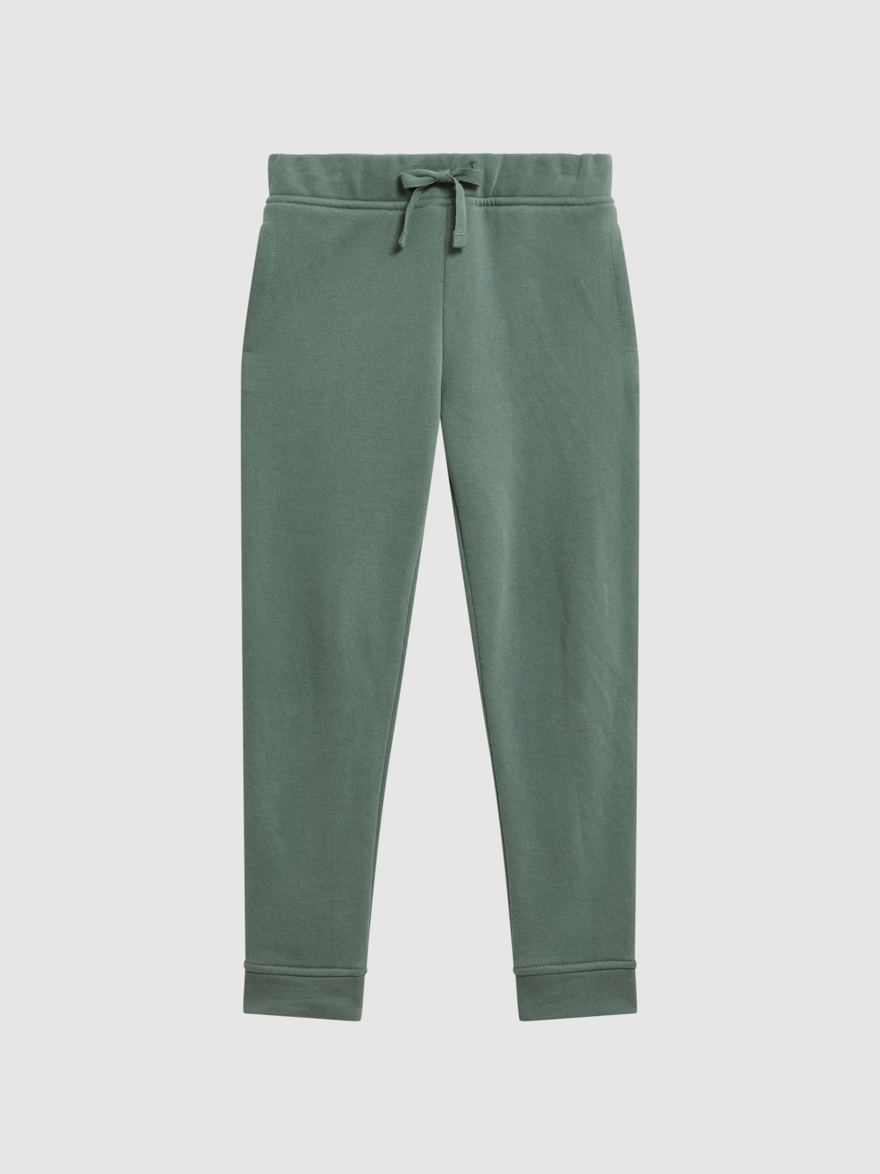 Garment Dye Jersey Joggers in Fern Green - Image 2 of 6 Garment Dye Jersey Joggers in Fern Green - Image 2 of 6