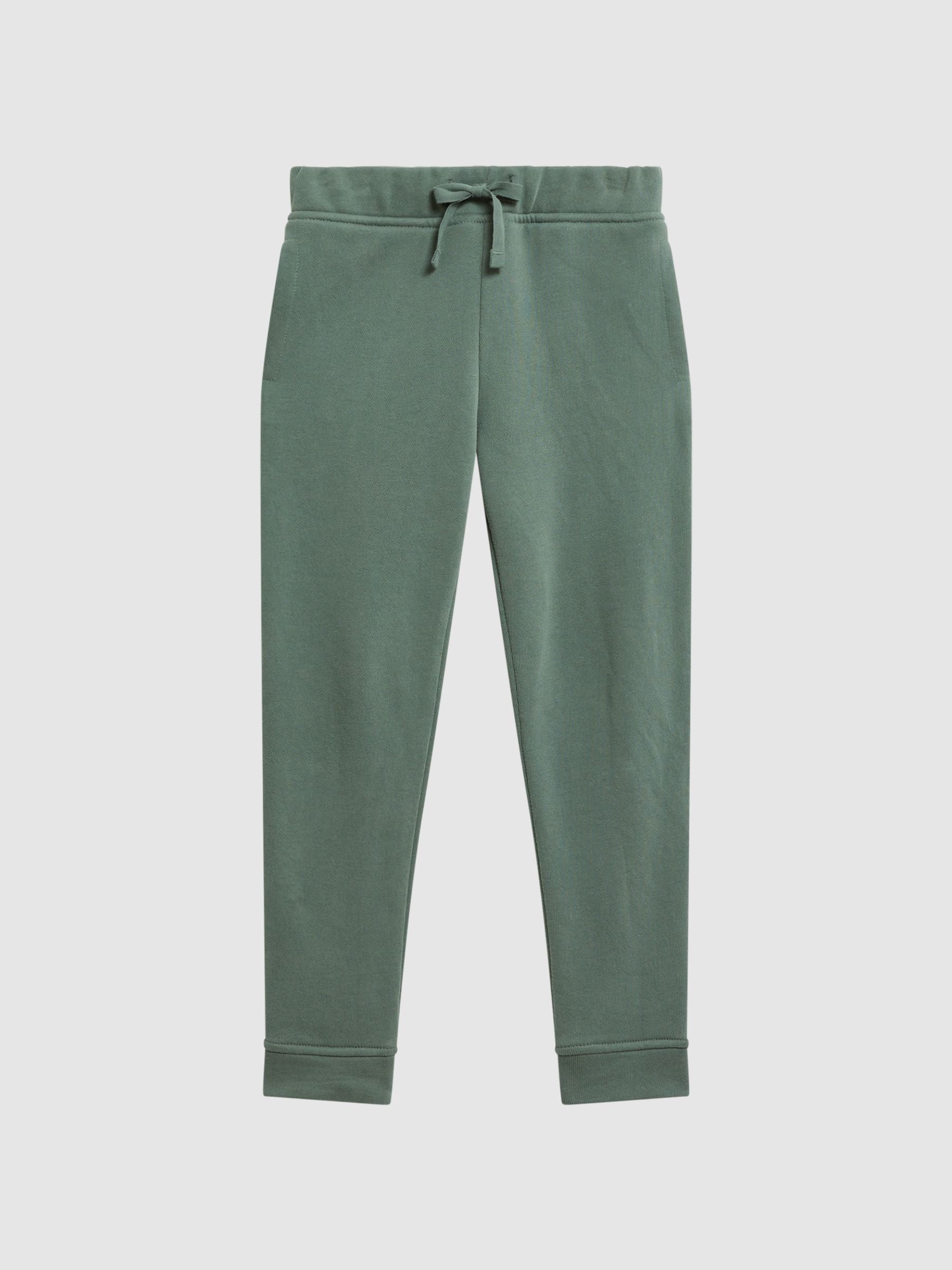 Garment Dye Jersey Joggers in Fern Green - Image 2 of 6