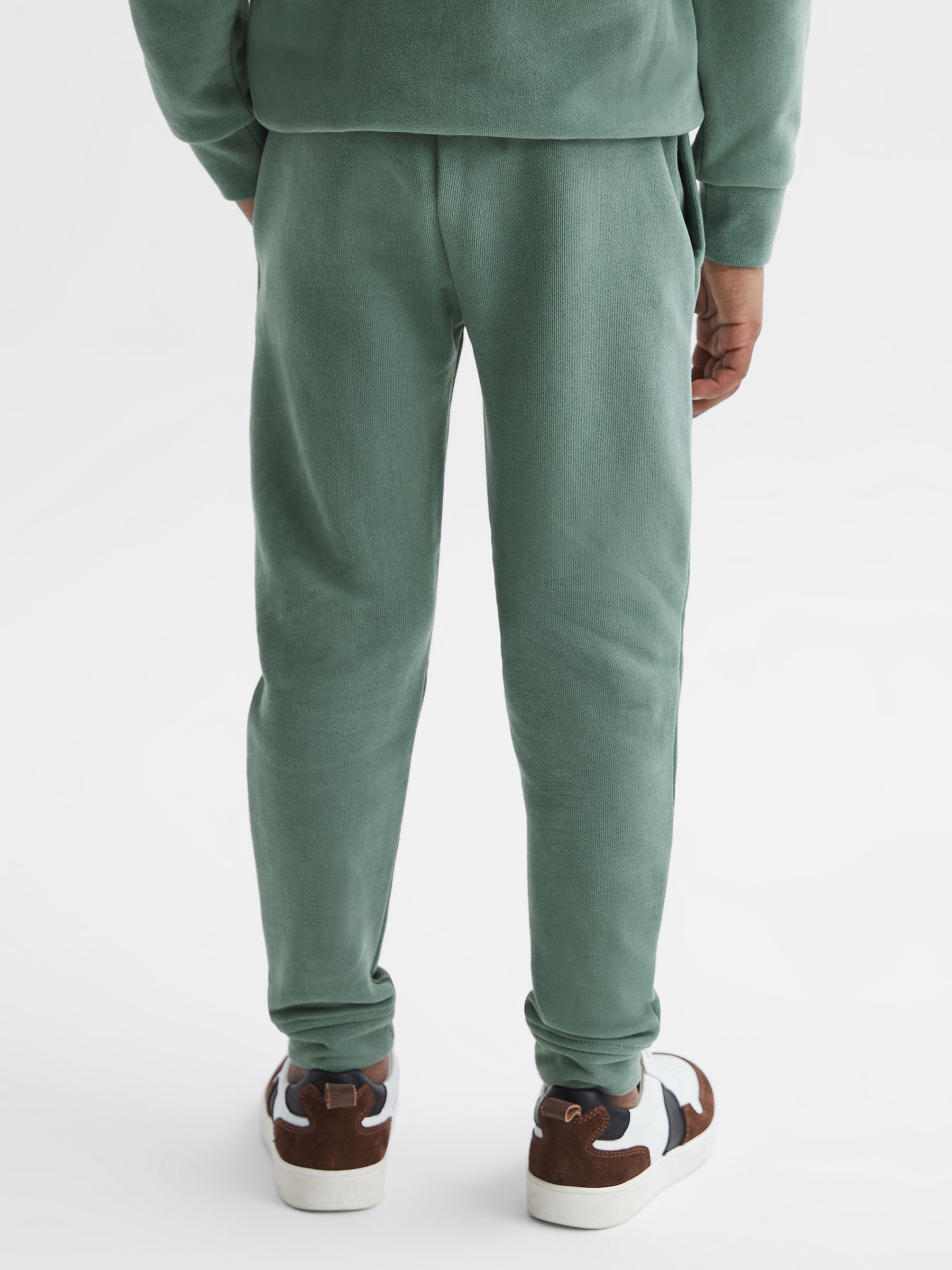 Garment Dye Jersey Joggers in Fern Green - Image 5 of 6