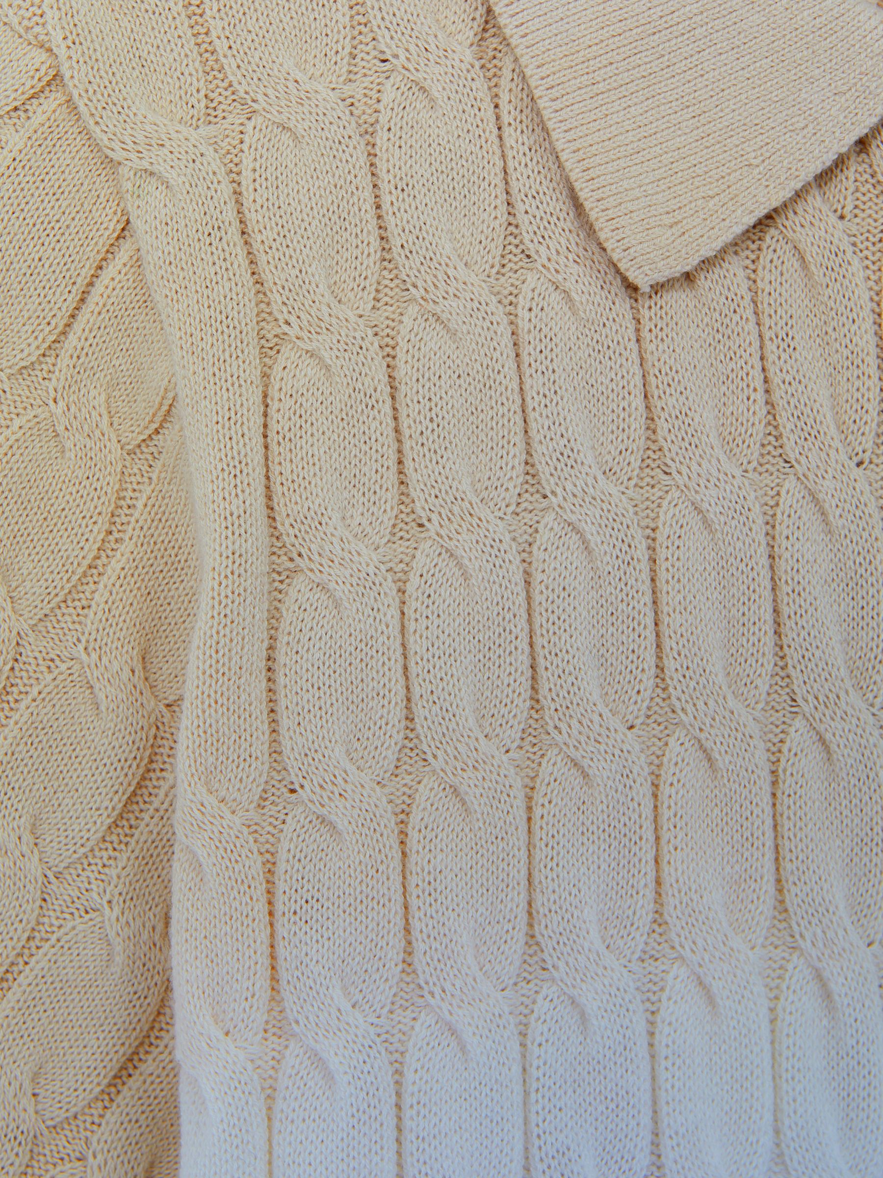 Ombre Half Zip Polo T-Shirt in Sage - Image 6 of 6