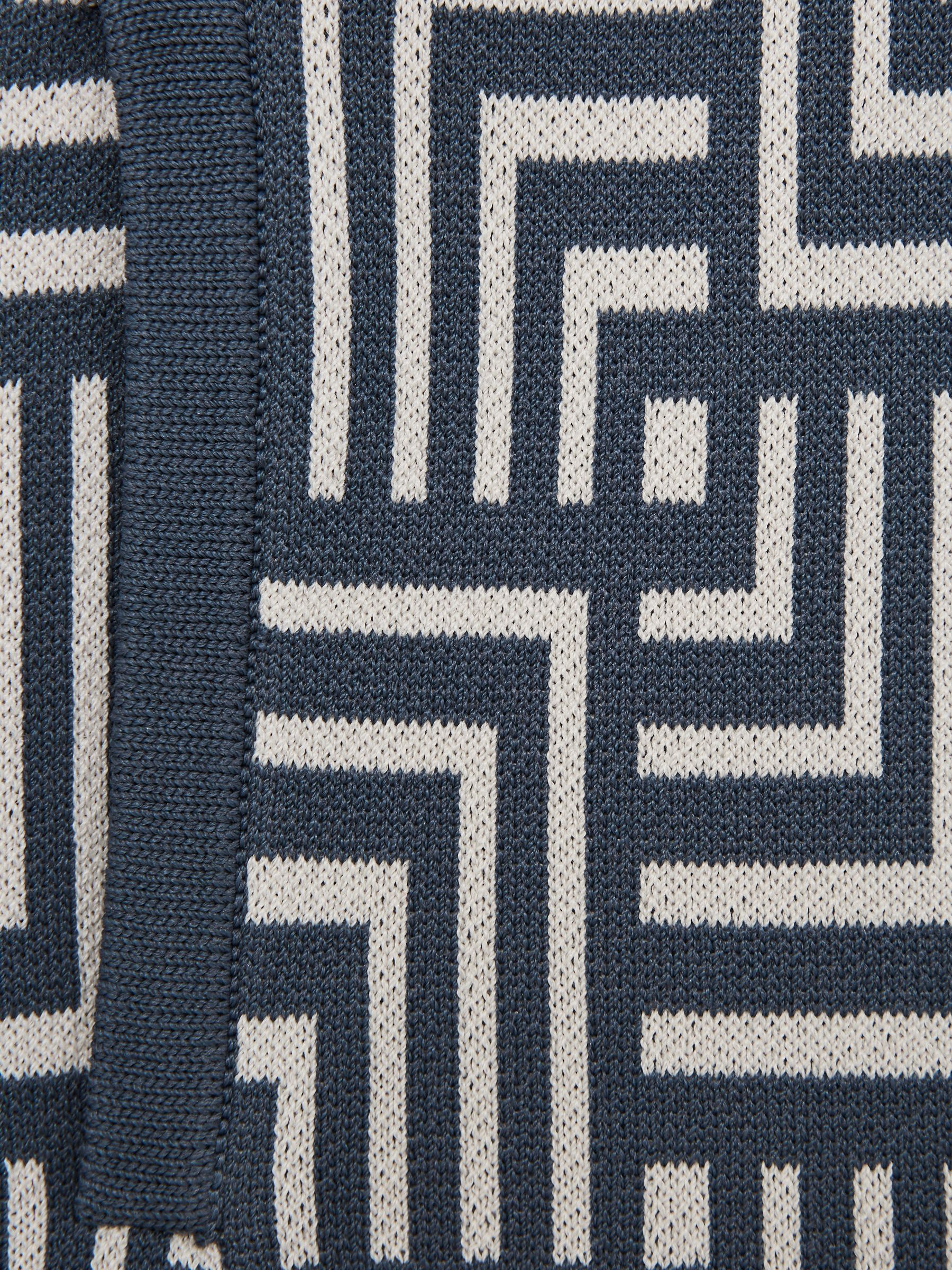 Junior Abstract Printed Shorts in Airforce Blue - Image 6 of 7