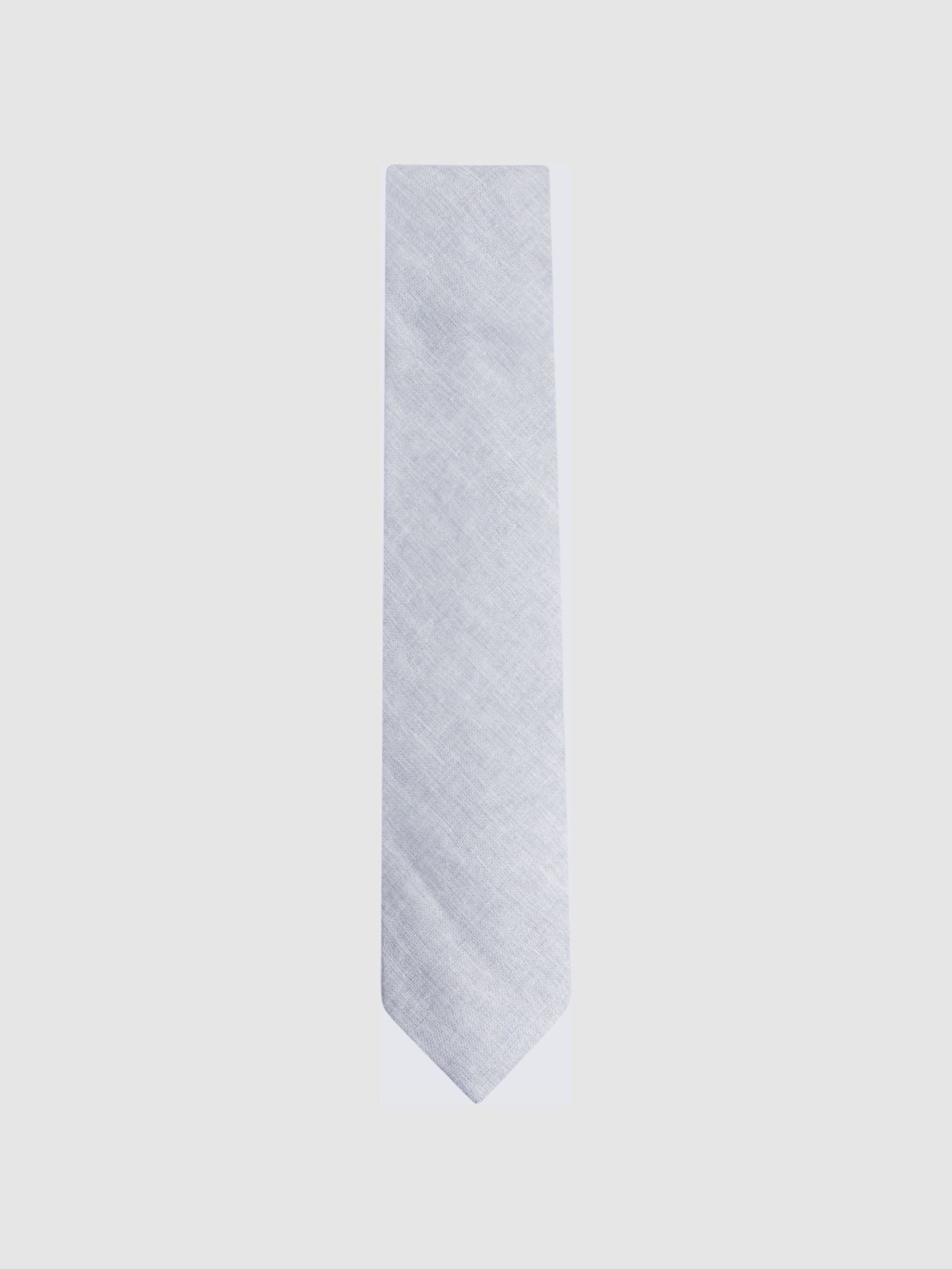 Linen Tie in Ice Melange - Image 1 of 5