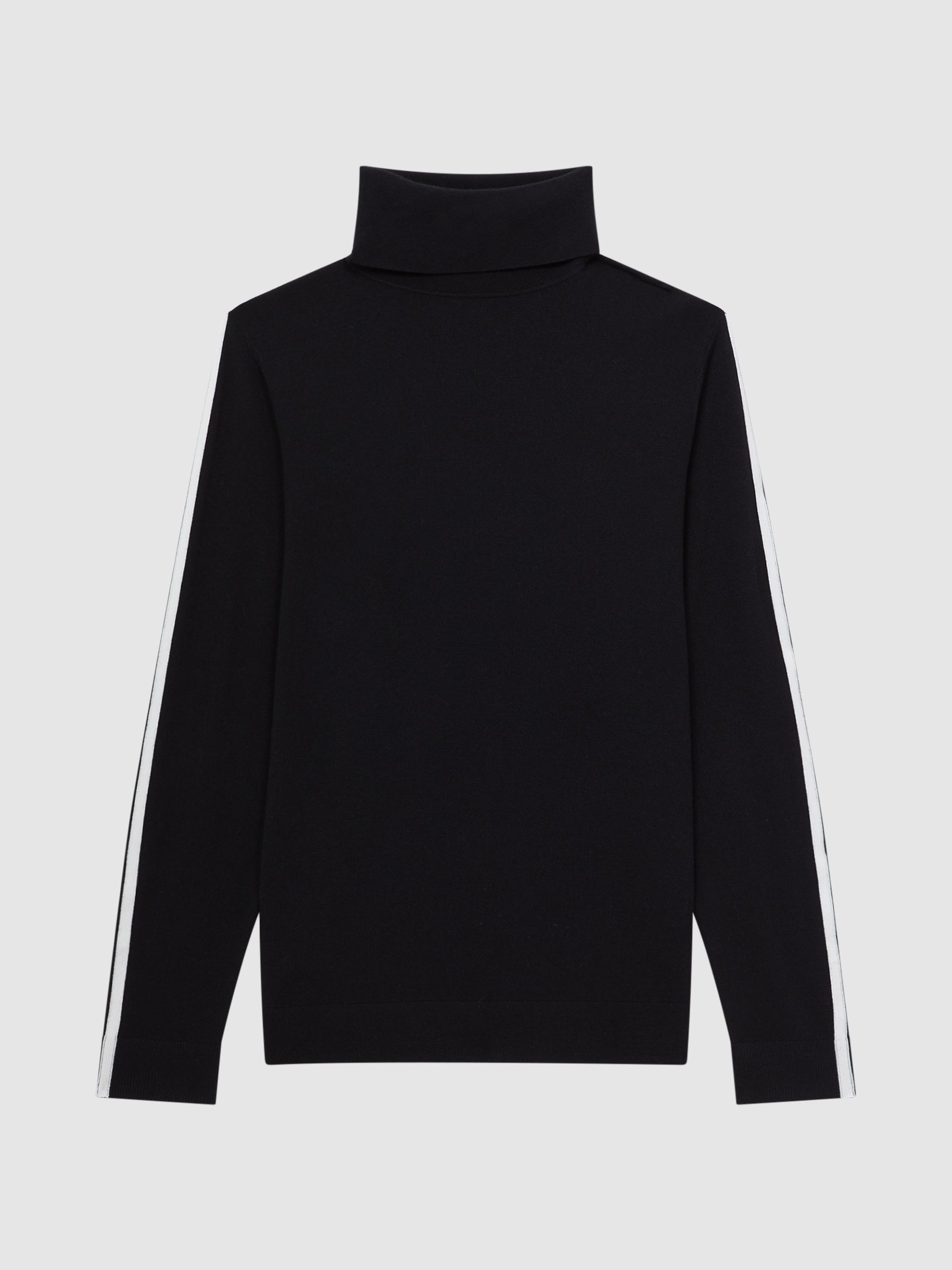 Long Sleeve Roll Neck Jumper in Black - Image 2 of 6