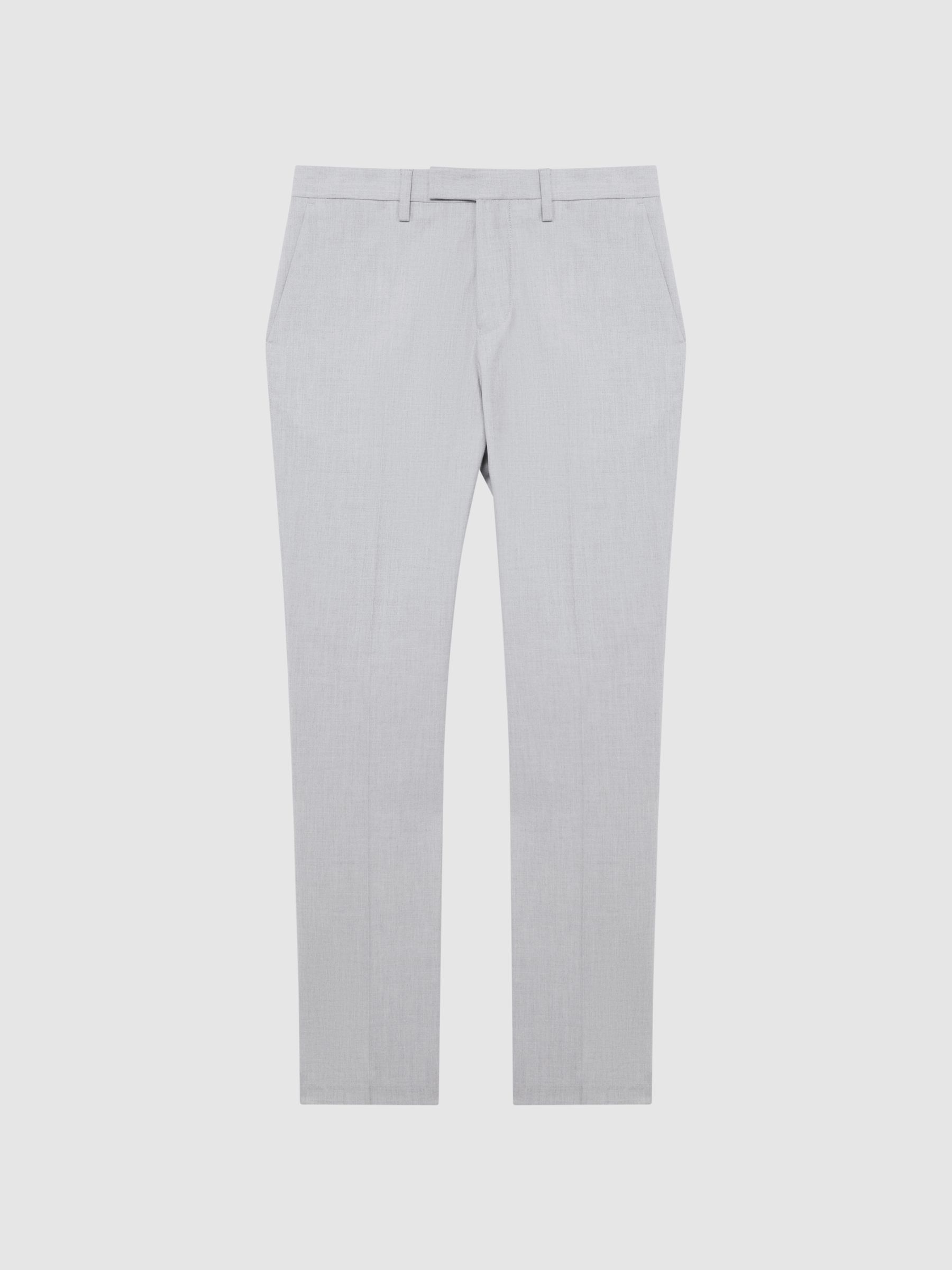 Slim Fit Trousers in Light Grey - Image 2 of 6