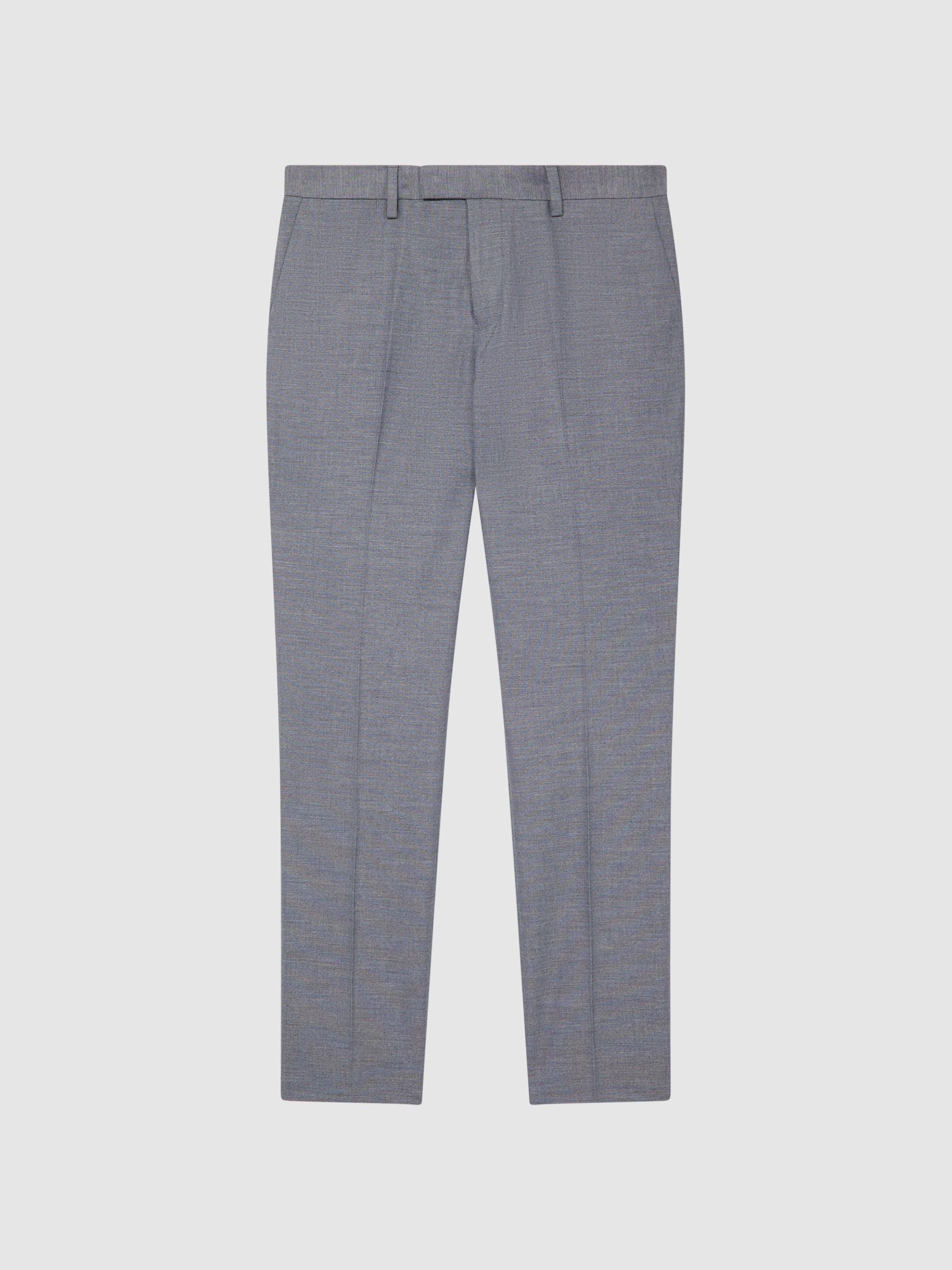 Slim Fit Trousers in Airforce Blue - Image 2 of 6