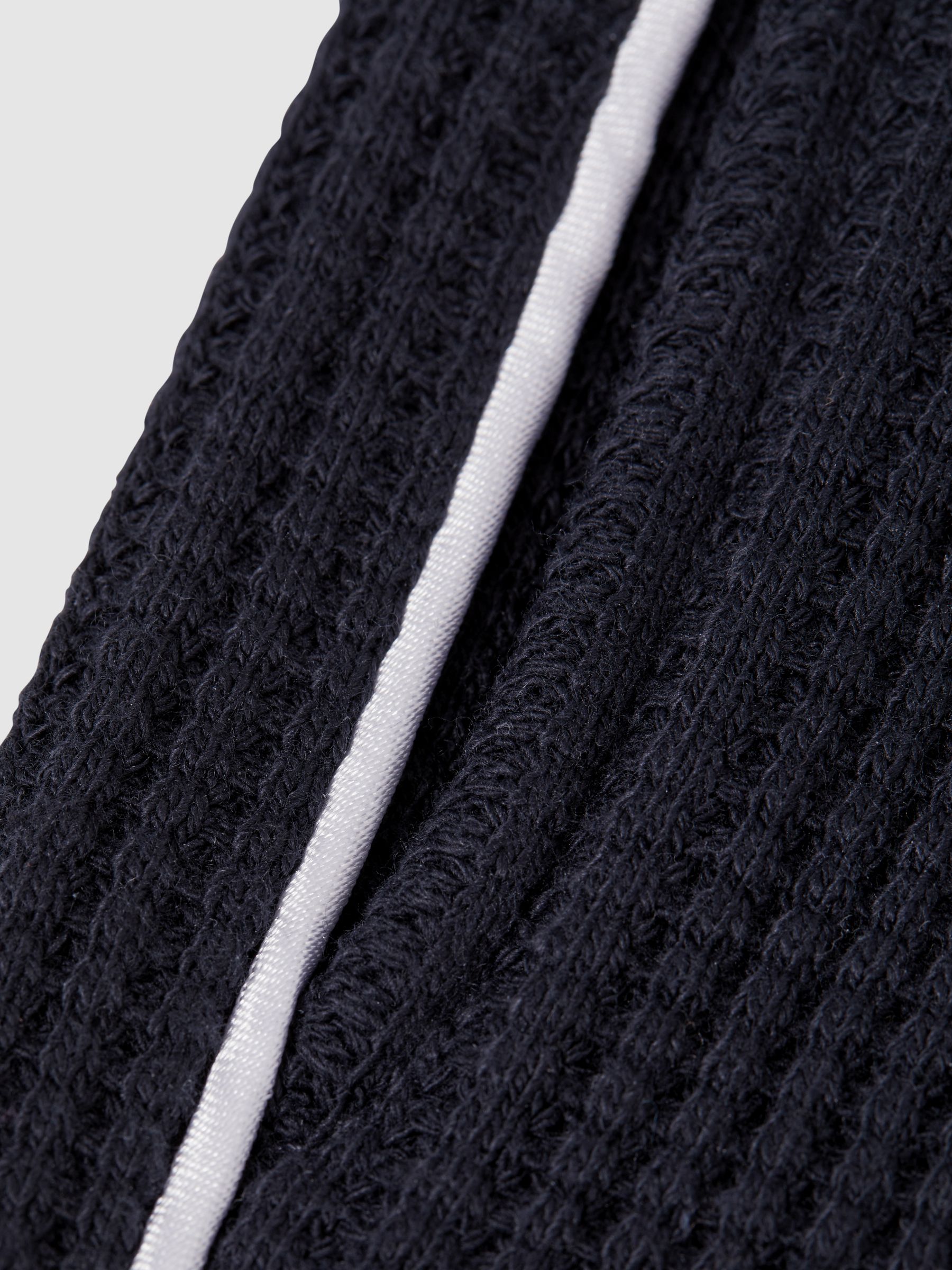 Junior Textured Drawstring Shorts in Navy Blue - Image 6 of 6