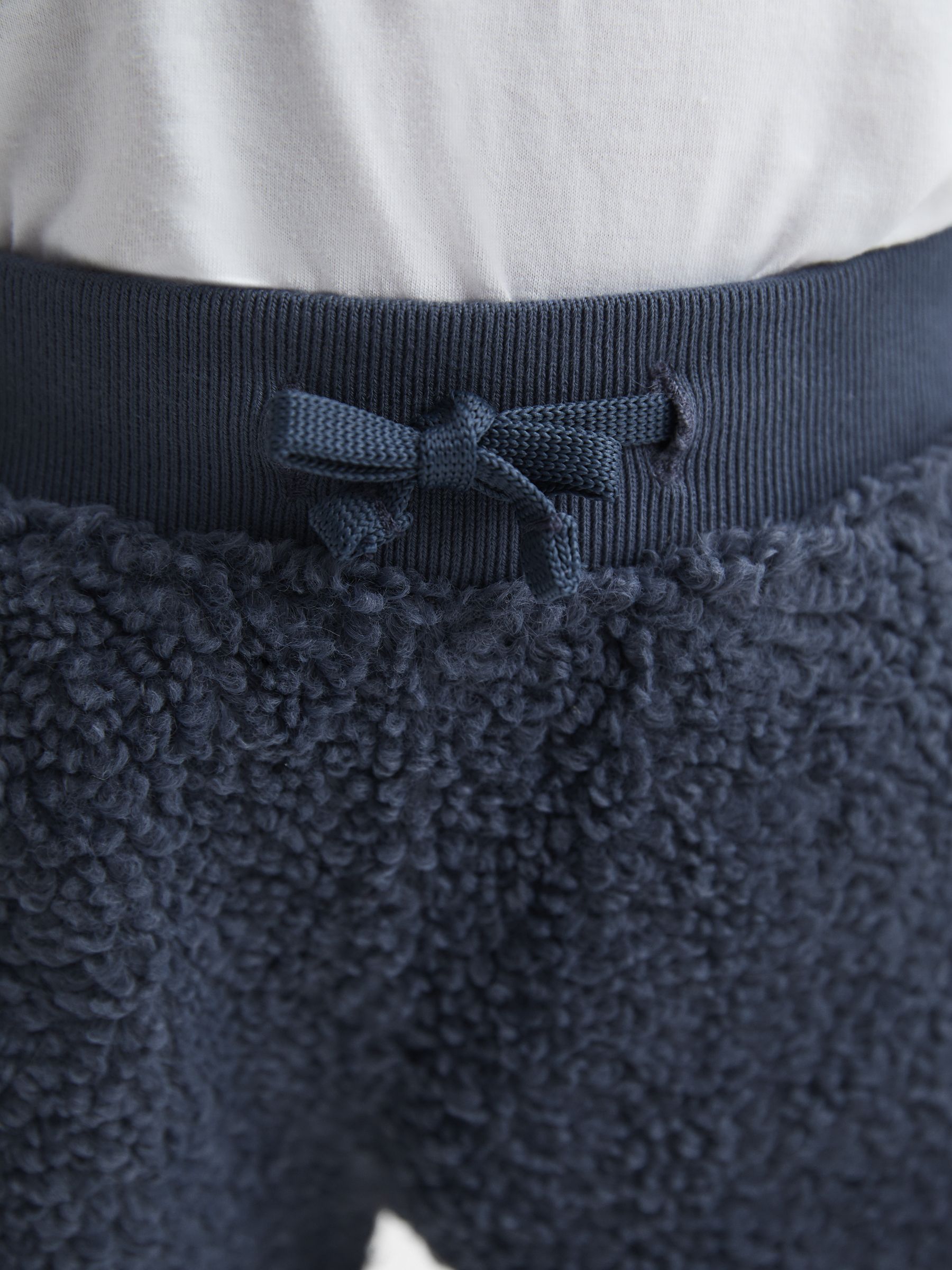 Senior Boucle Drawstring Joggers in Blue - Image 4 of 6