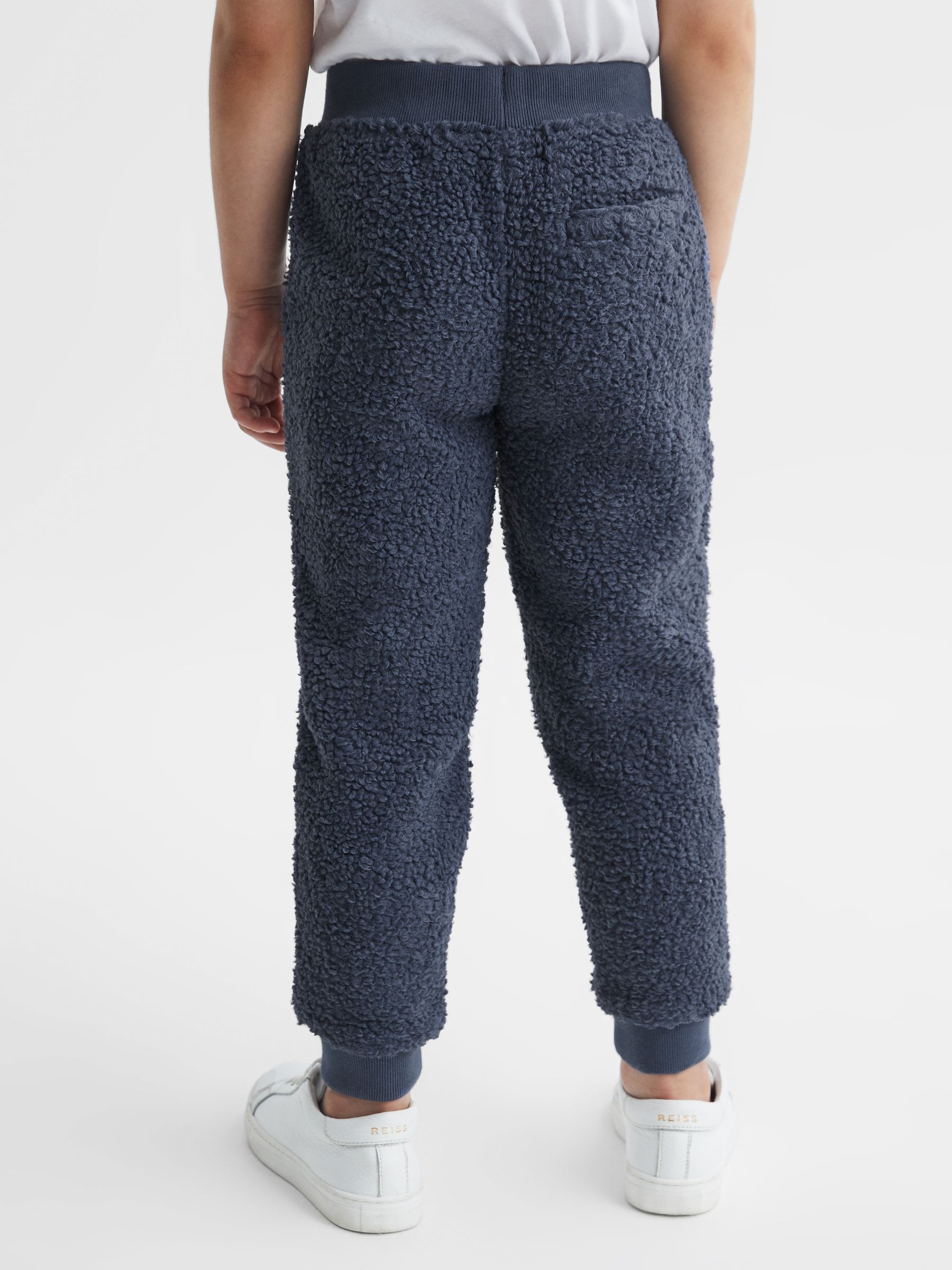 Junior Boucle Drawstring Joggers in Blue - Image 5 of 6