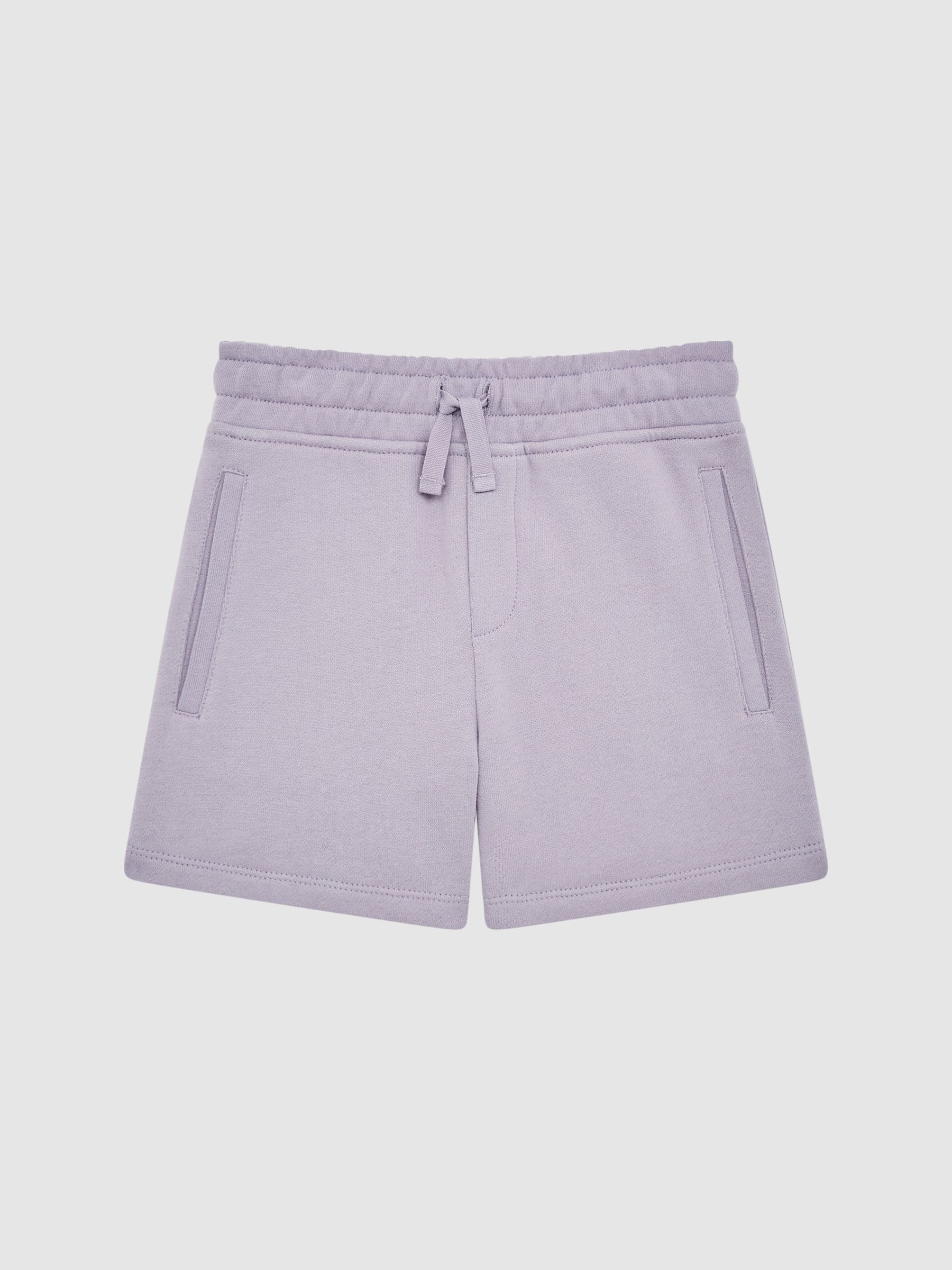 Drawstring Jersey Shorts in Lilac - Image 2 of 6