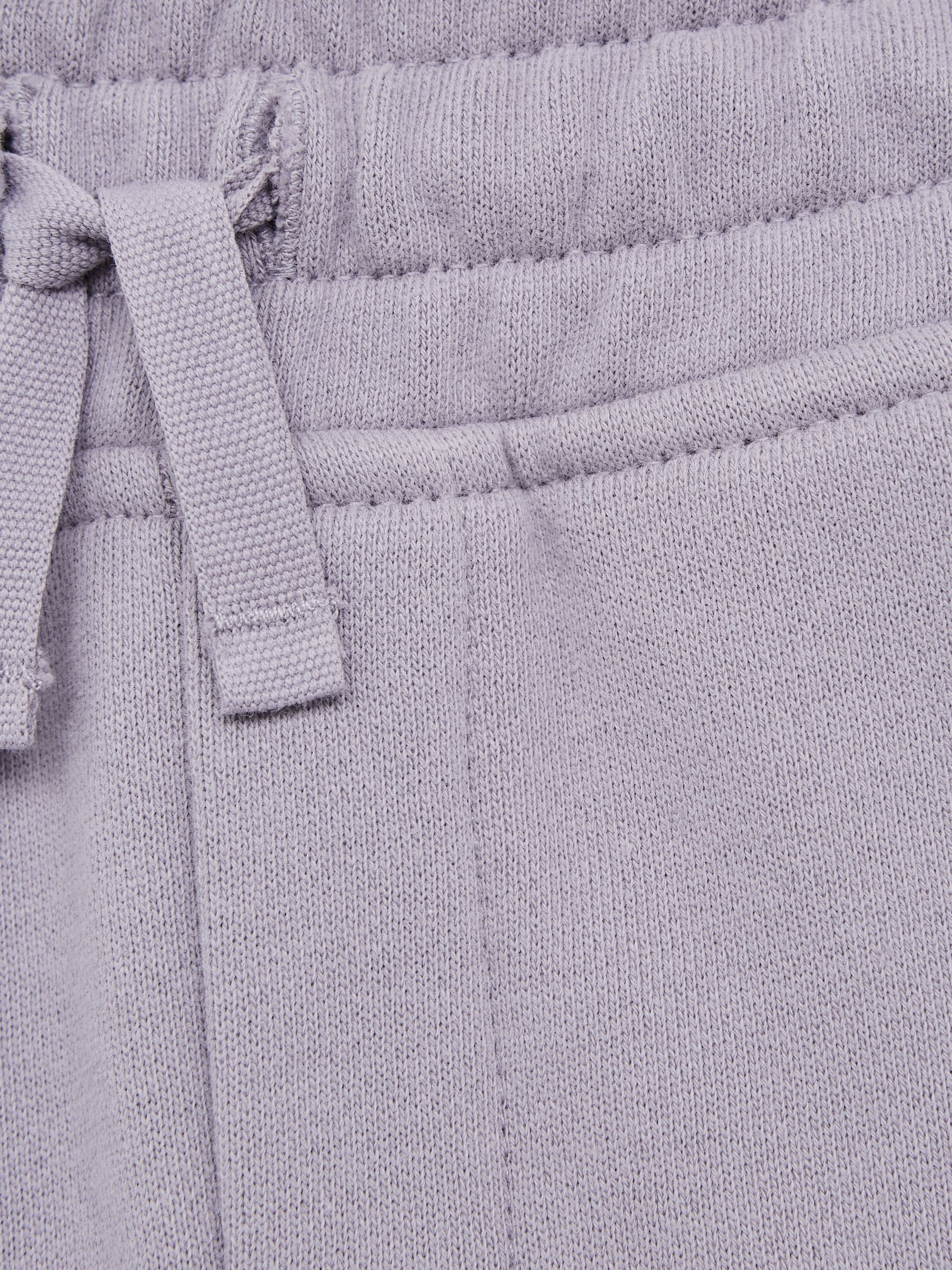 Drawstring Jersey Shorts in Lilac - Image 6 of 6