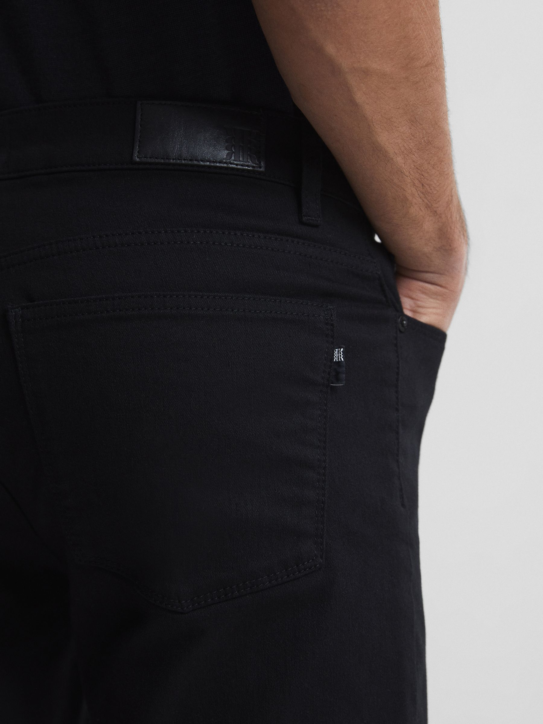 Slim Fit Jeans in Black - Image 4 of 6