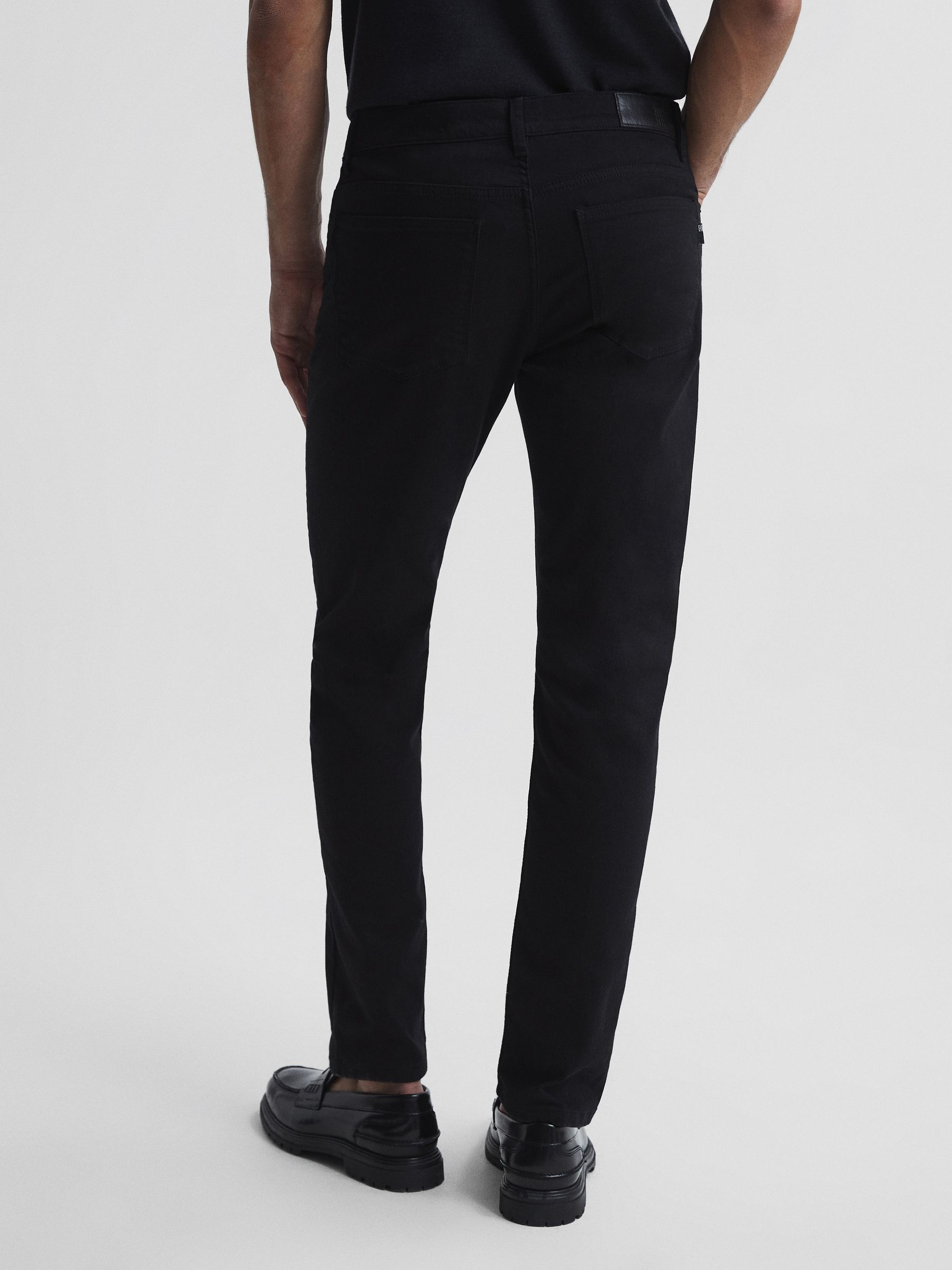 Slim Fit Jeans in Black - Image 5 of 6