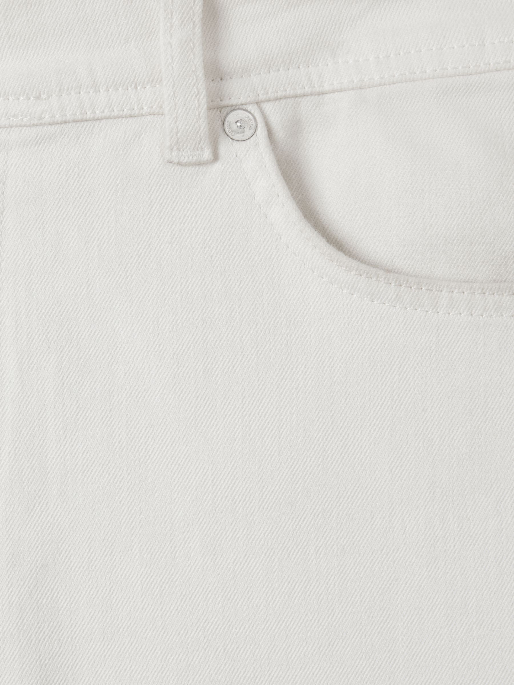 Tapered Slim Fit Jeans in Ecru - Image 6 of 7