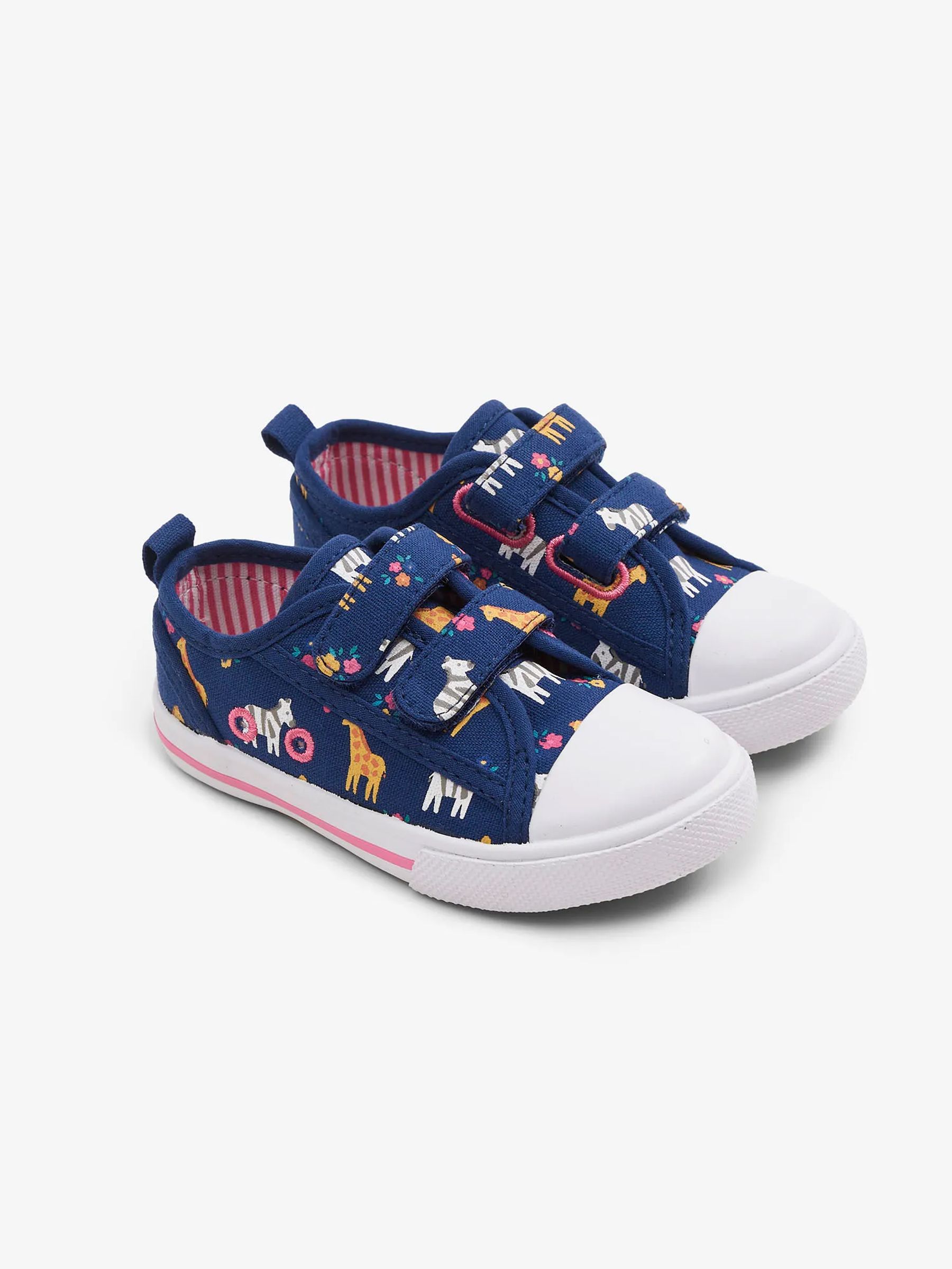 Navy Girls' Girls' Safari Canvas Pumps - Image 1 of 4