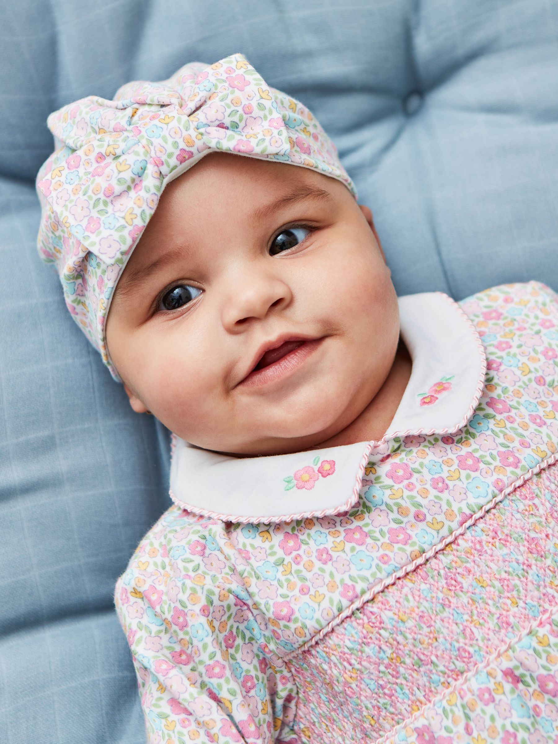 Pink Ditsy Ladybird Floral Print Turban - Image 2 of 3