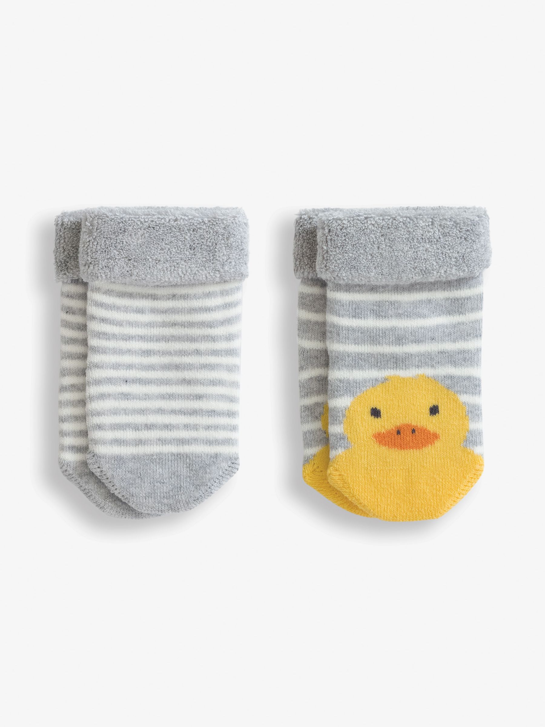 Marl Grey Duck 2-Pack Baby Socks - Image 1 of 3