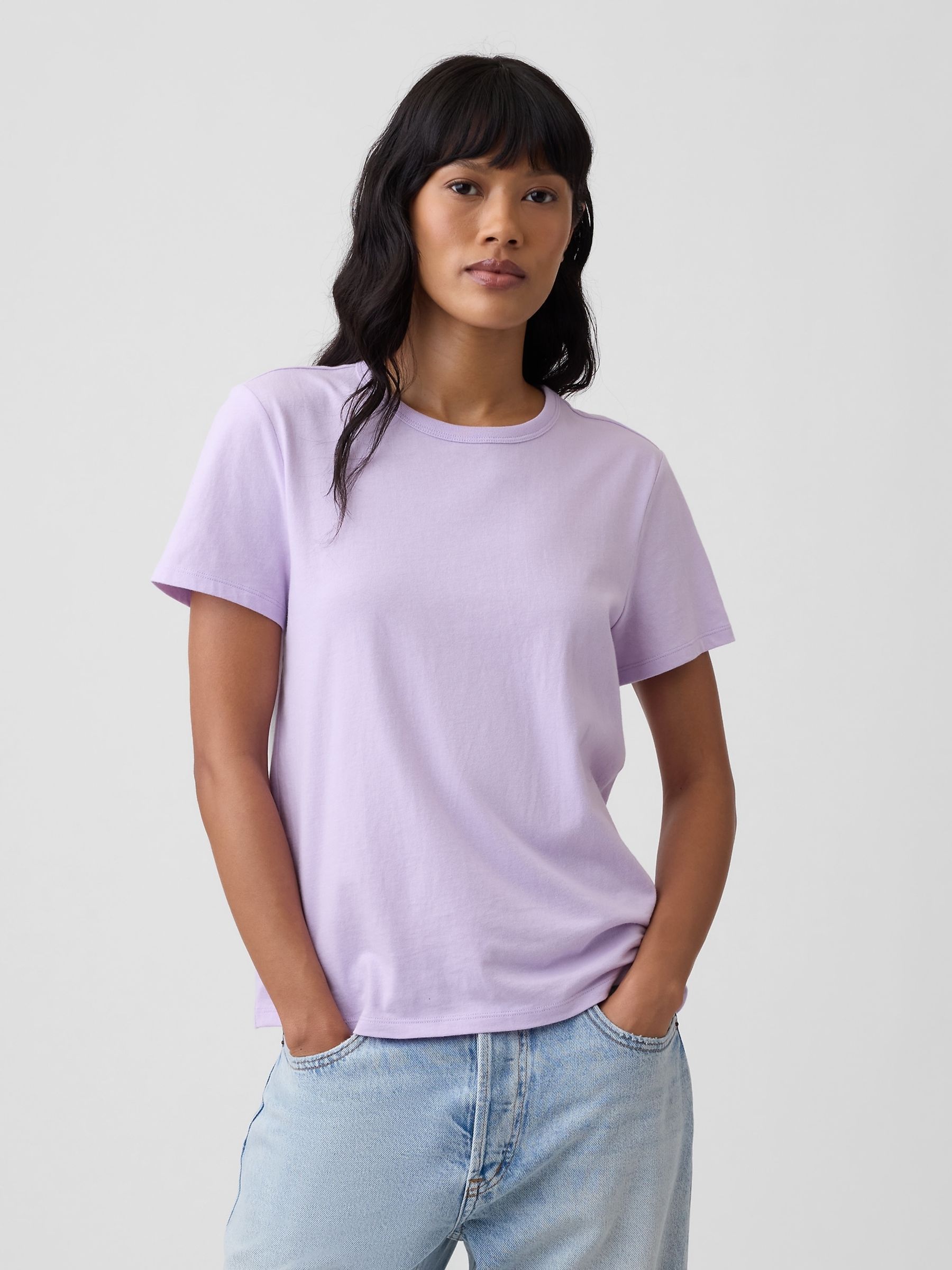 Purple Favourite Crew Neck Short Sleeve T-Shirt - Image 1 of 5