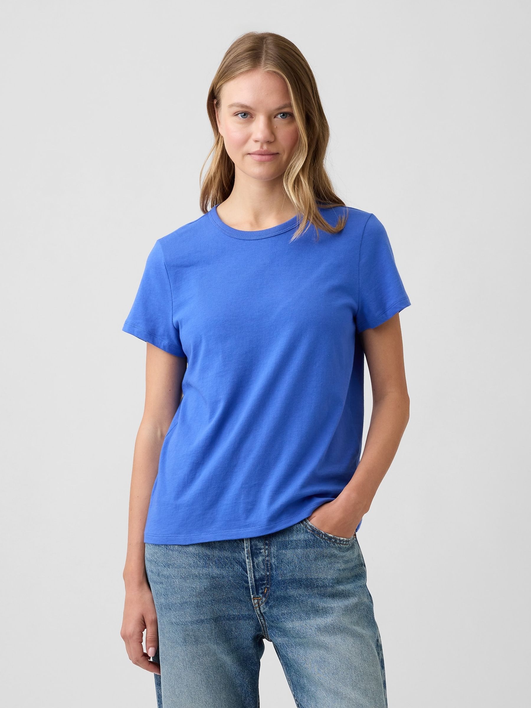 Blue Favourite Crew Neck Short Sleeve T-Shirt - Image 1 of 5