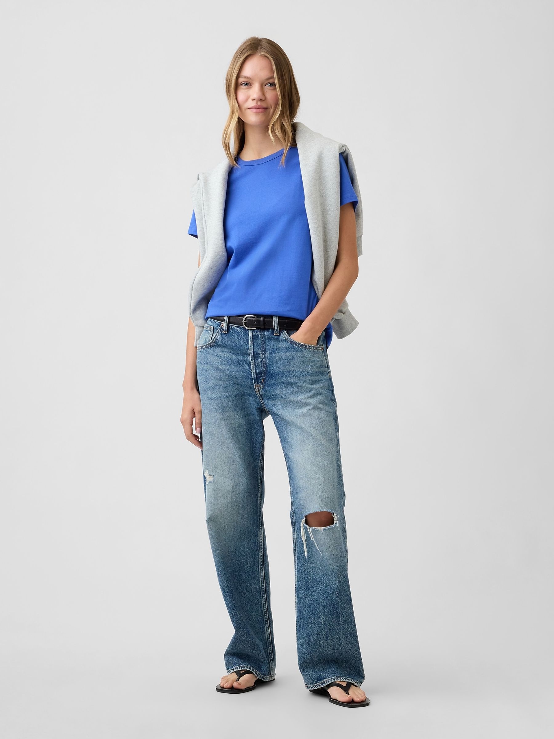 Blue Favourite Crew Neck Short Sleeve T-Shirt - Image 3 of 5