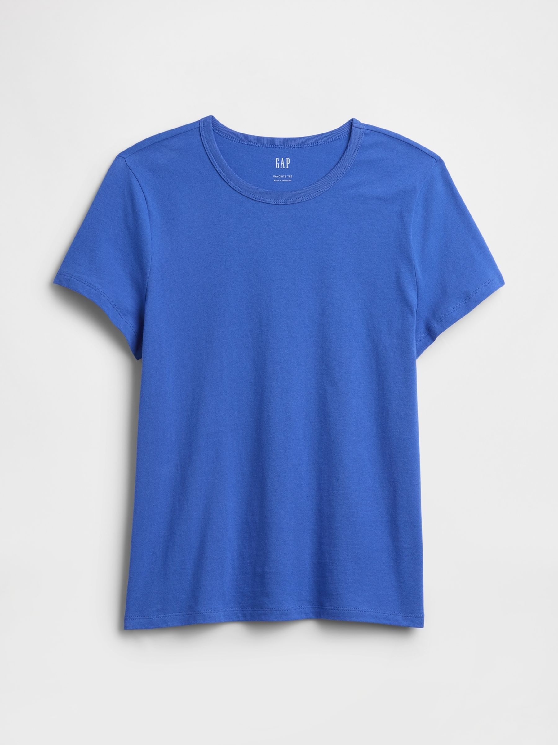 Blue Favourite Crew Neck Short Sleeve T-Shirt - Image 5 of 5