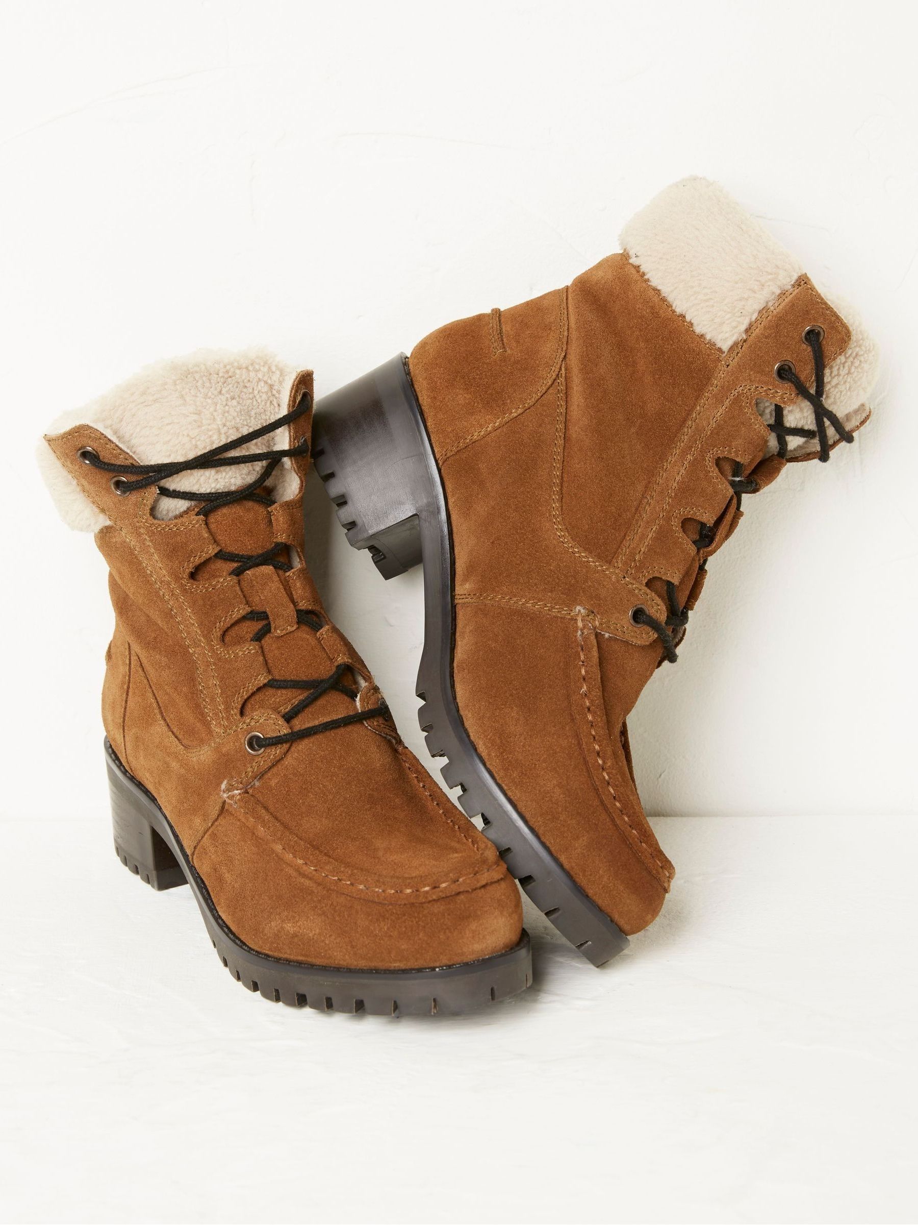 Brown Tory Apron Ankle Heel Boots - Image 3 of 4